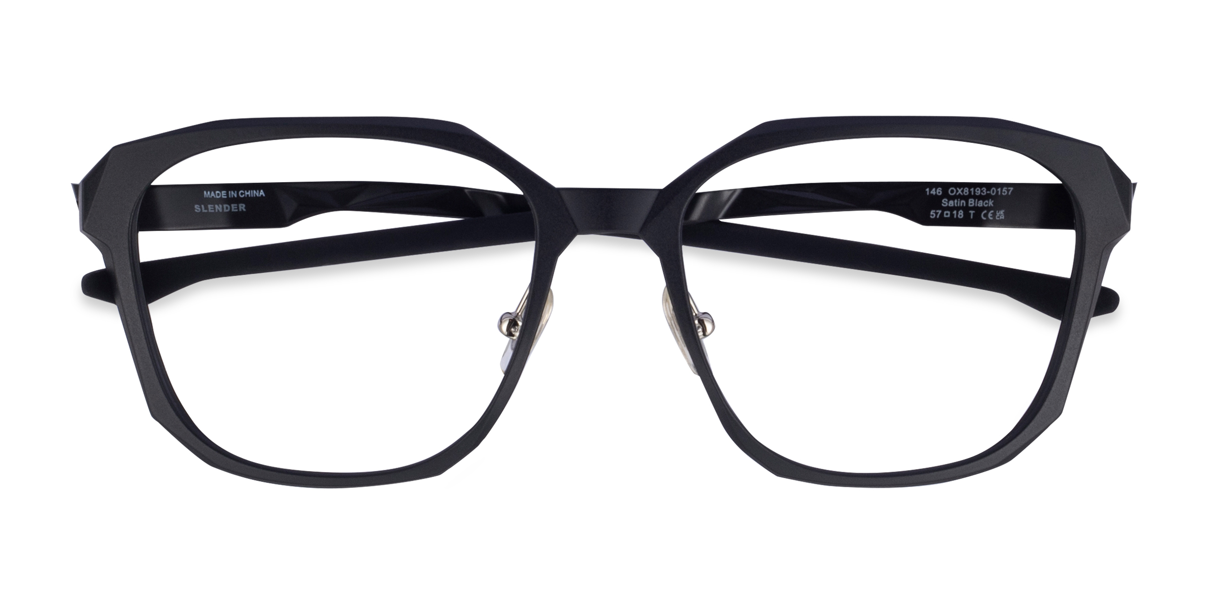 Satin Black Oakley Slender - Plastic Eyeglasses
