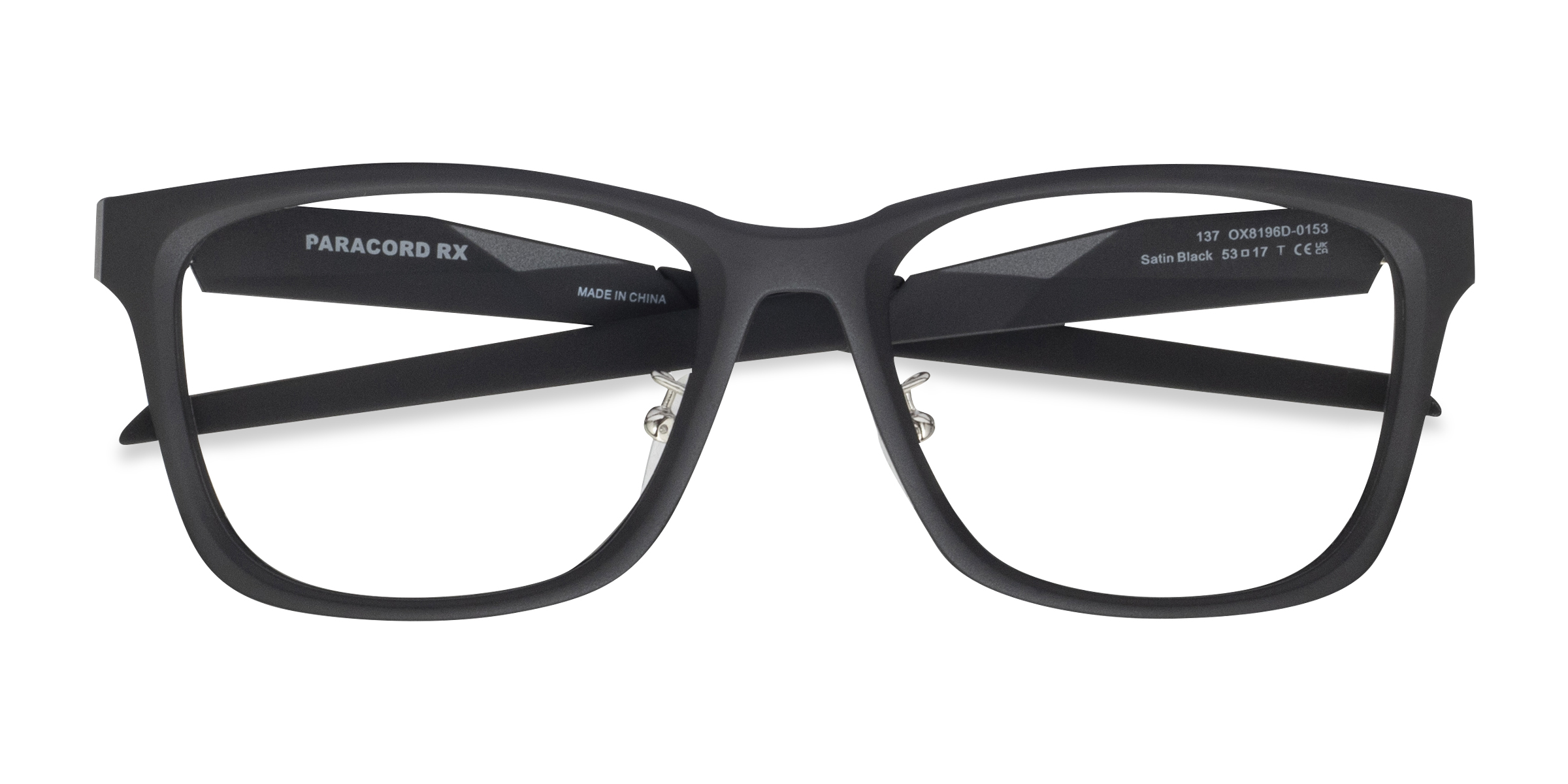 Satin Black Oakley Paracord Rx -  Plastic Eyeglasses