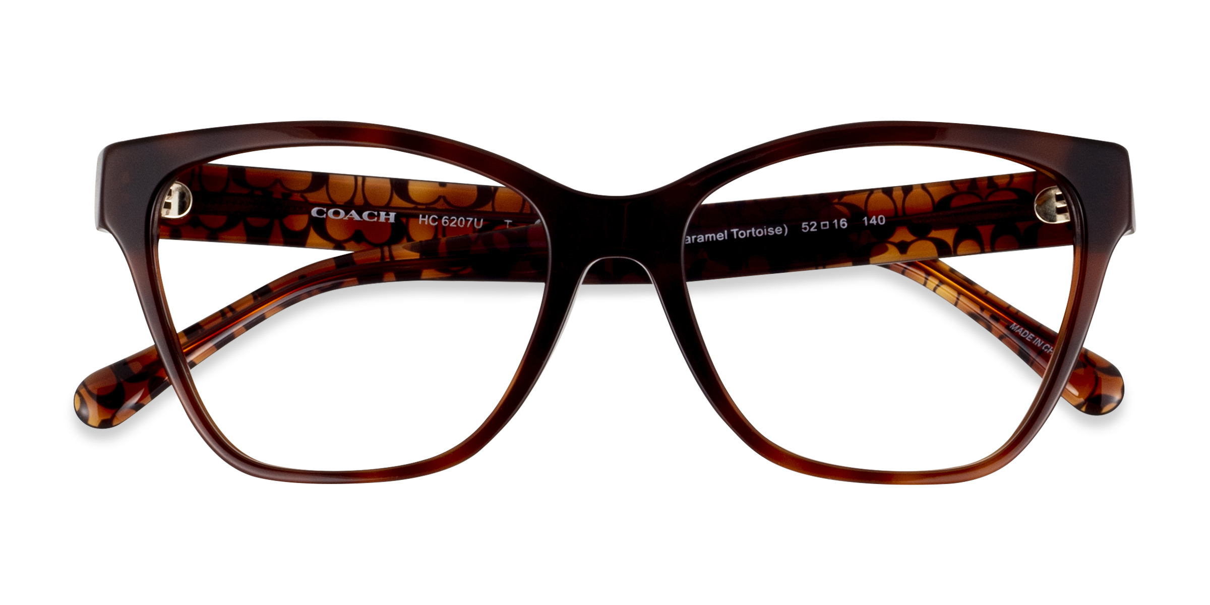 Caramel Tortoise Coach HC6207U -  Acetate Eyeglasses