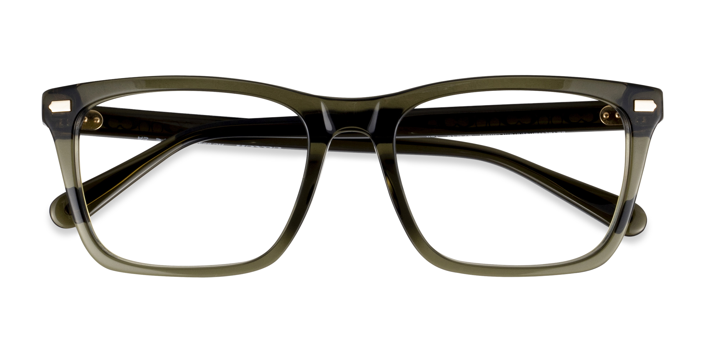 Transparent Olive Coach HC6238U -  Acetate Eyeglasses