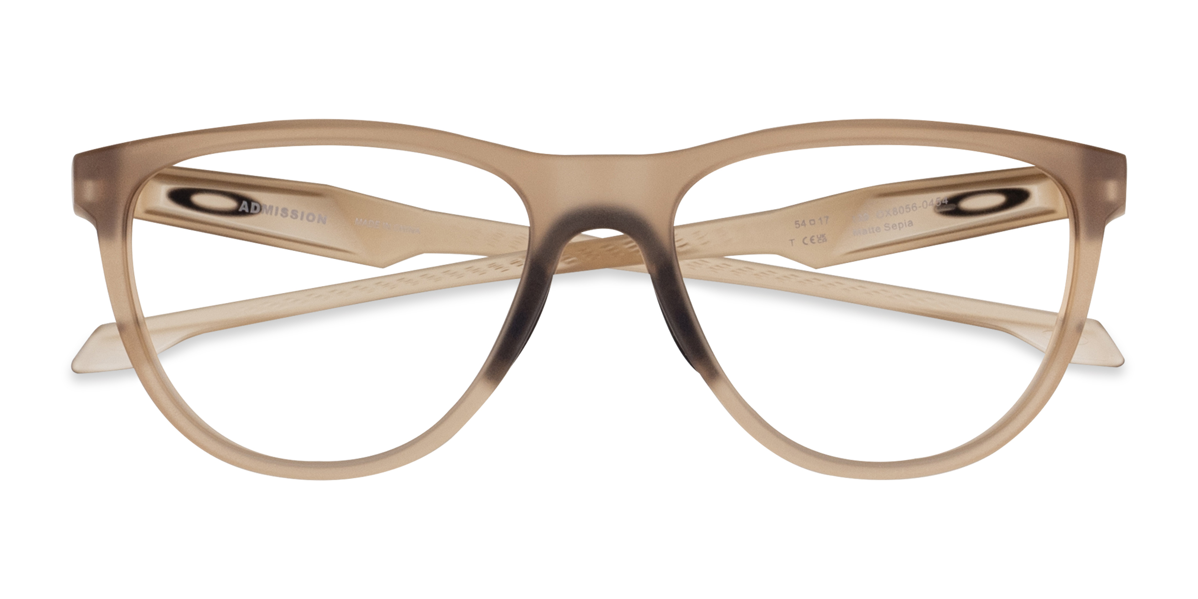 Matte Sepia Oakley Admission -  Plastic Eyeglasses