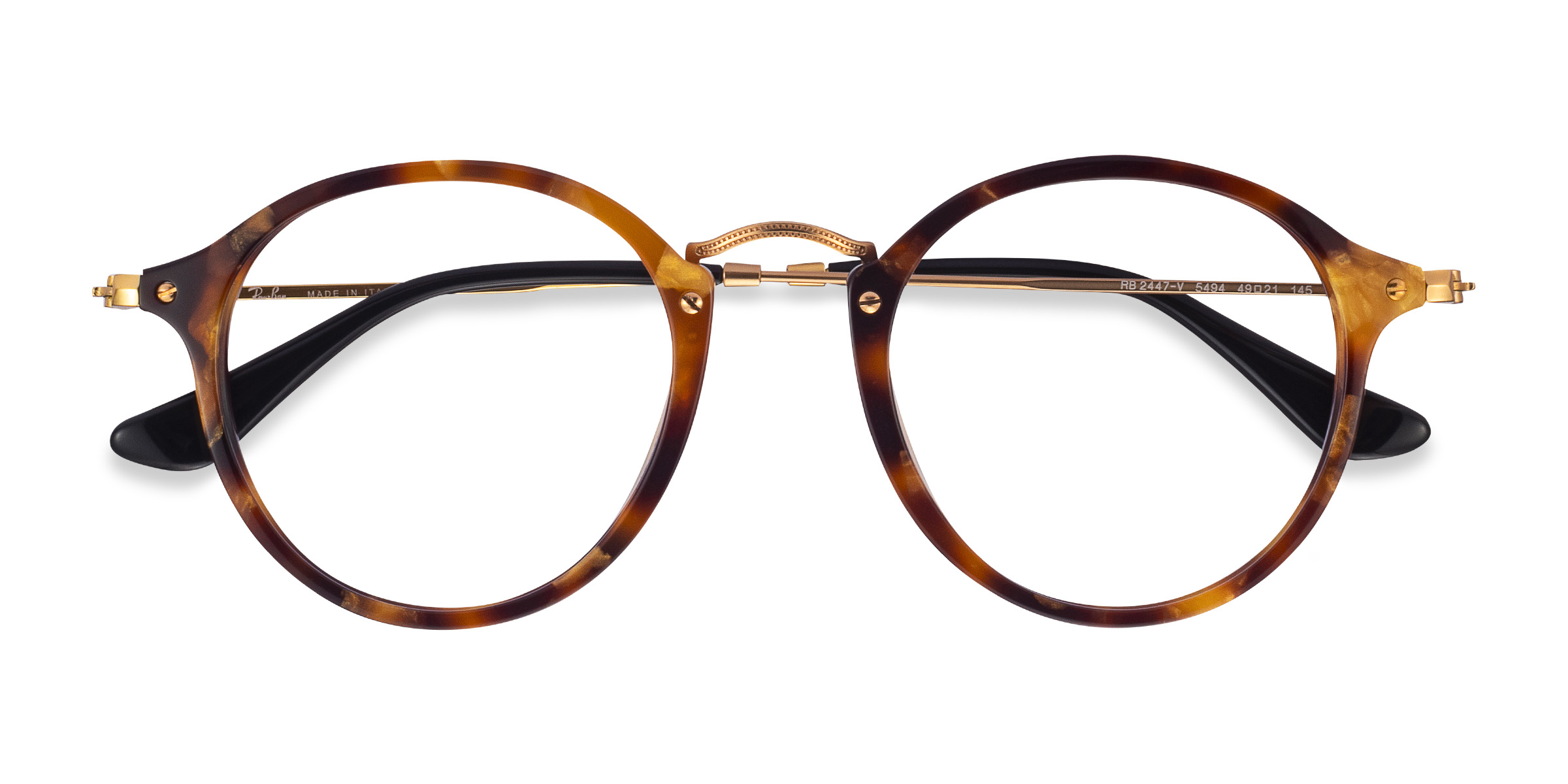 Tortoise Ray-Ban RB2447V -  Acetate-metal Eyeglasses