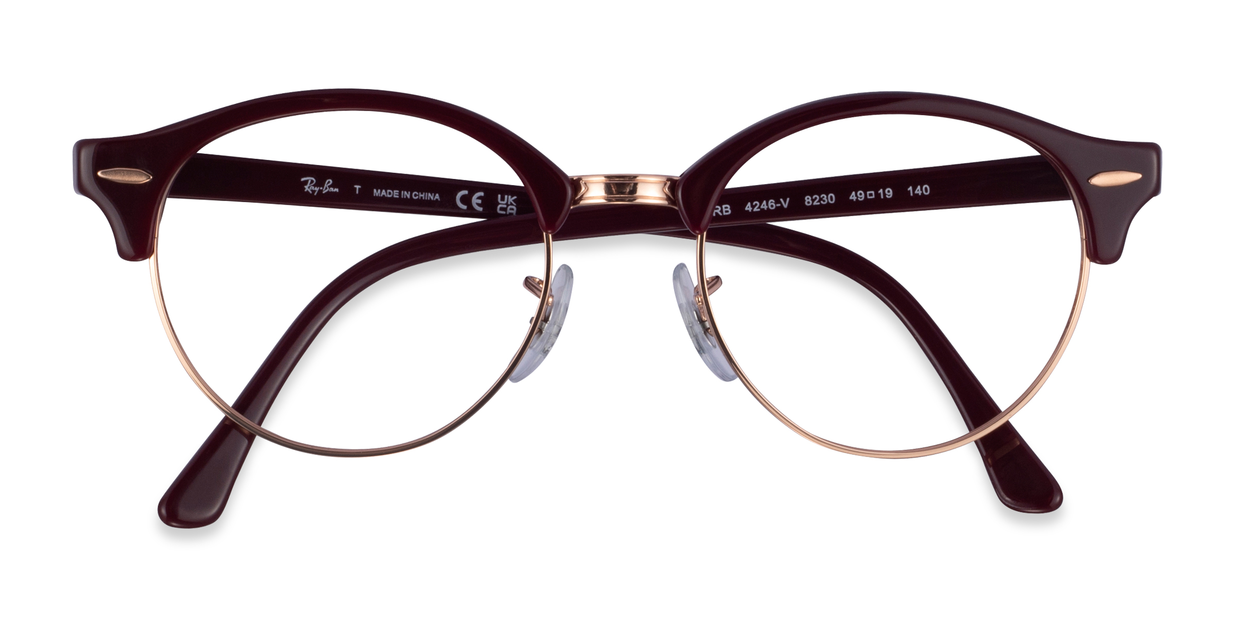 Dark Purple Gold Ray-Ban RB4246V -  Acetate Eyeglasses