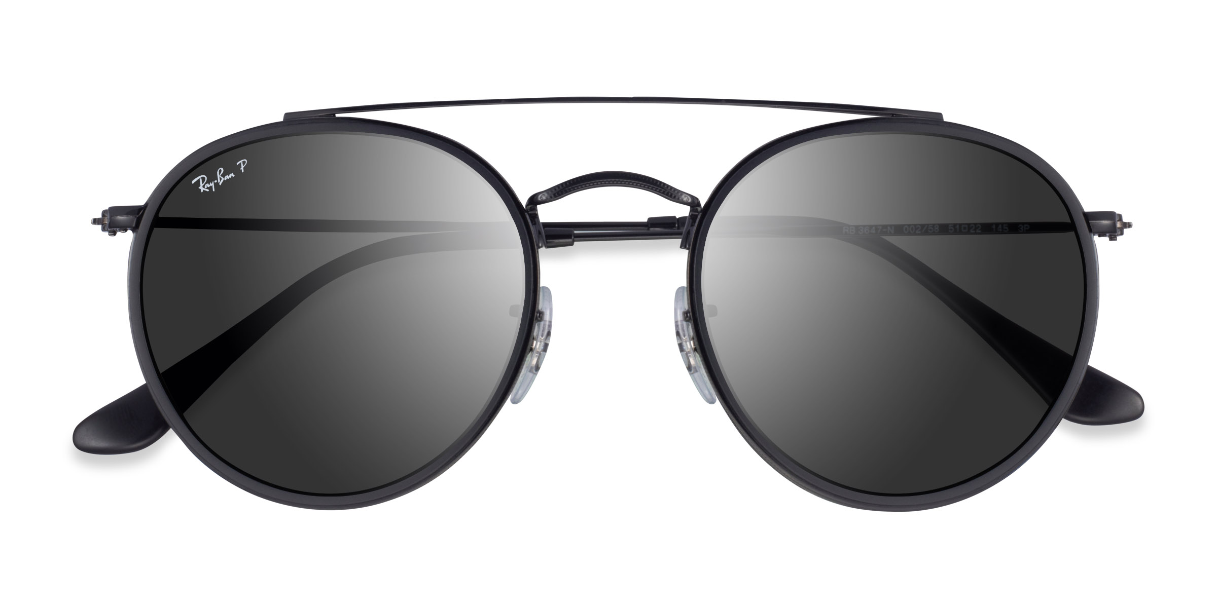 Black Ray-Ban RB3647N -  Metal Sunglasses