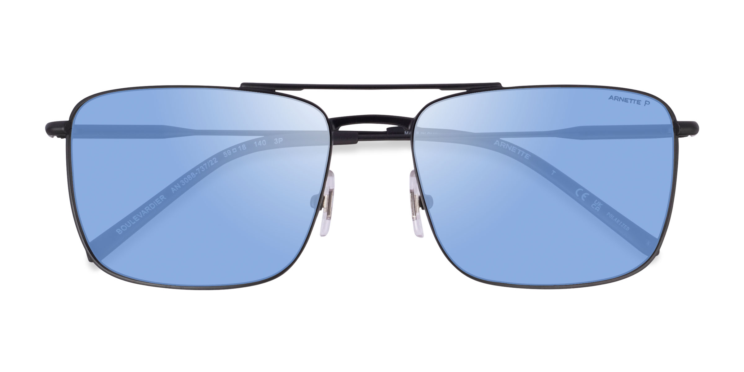 Matte Black ARNETTE Boulevardier -  Metal Sunglasses