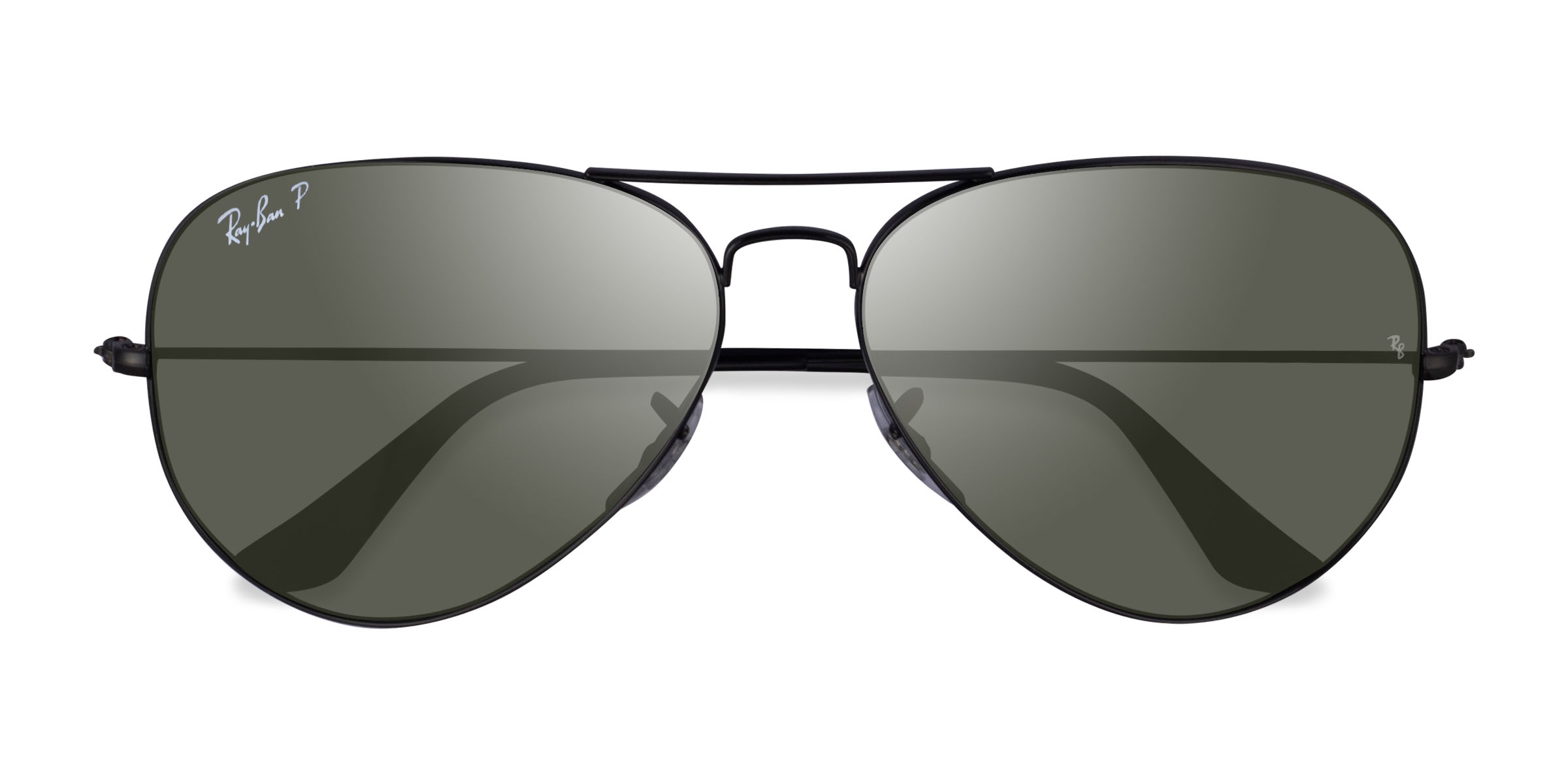 Shiny Black Ray-Ban RB3025 -  Metal Sunglasses