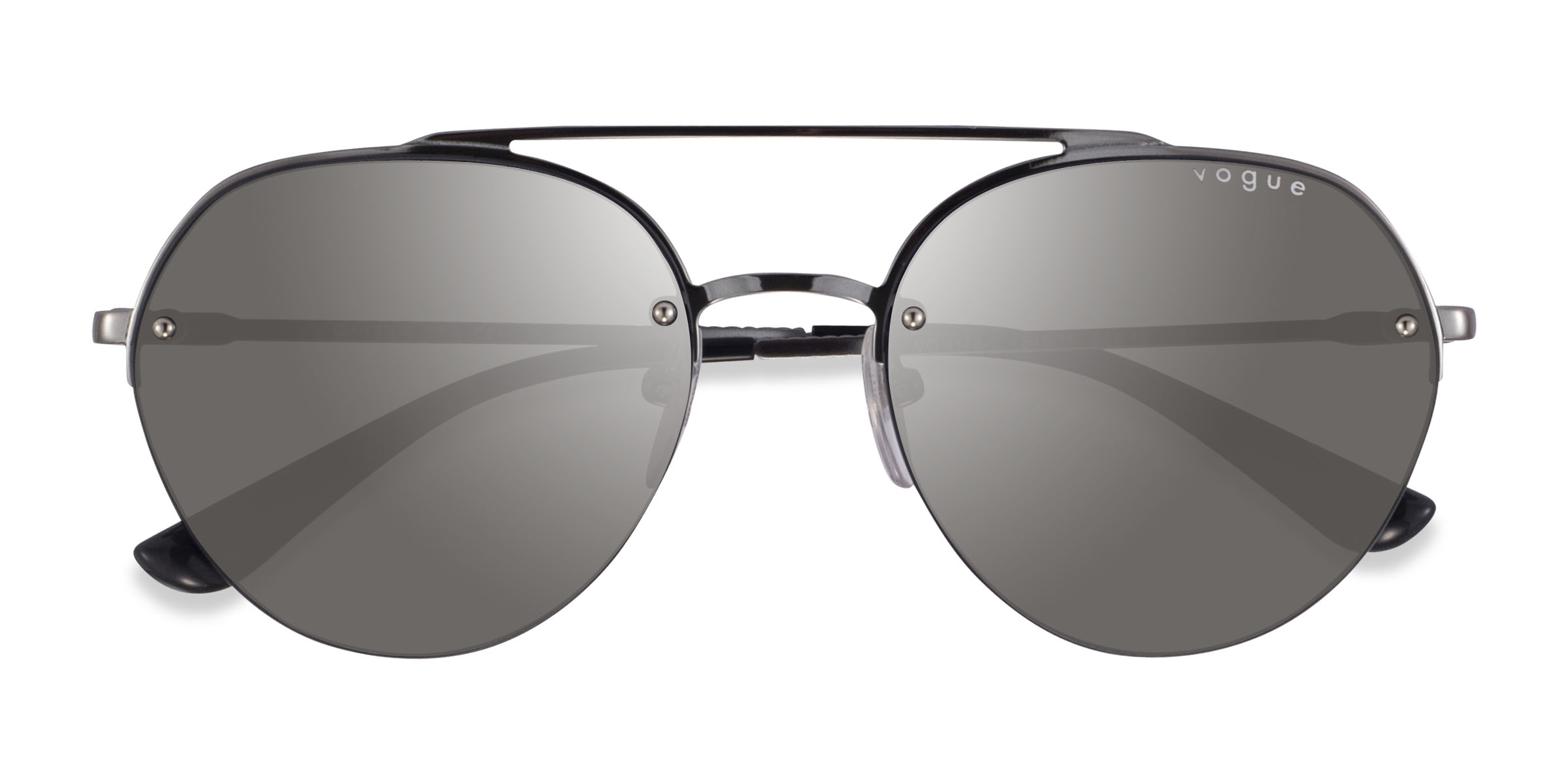 Silver Black Vogue Eyewear VO4113S -  Metal Sunglasses