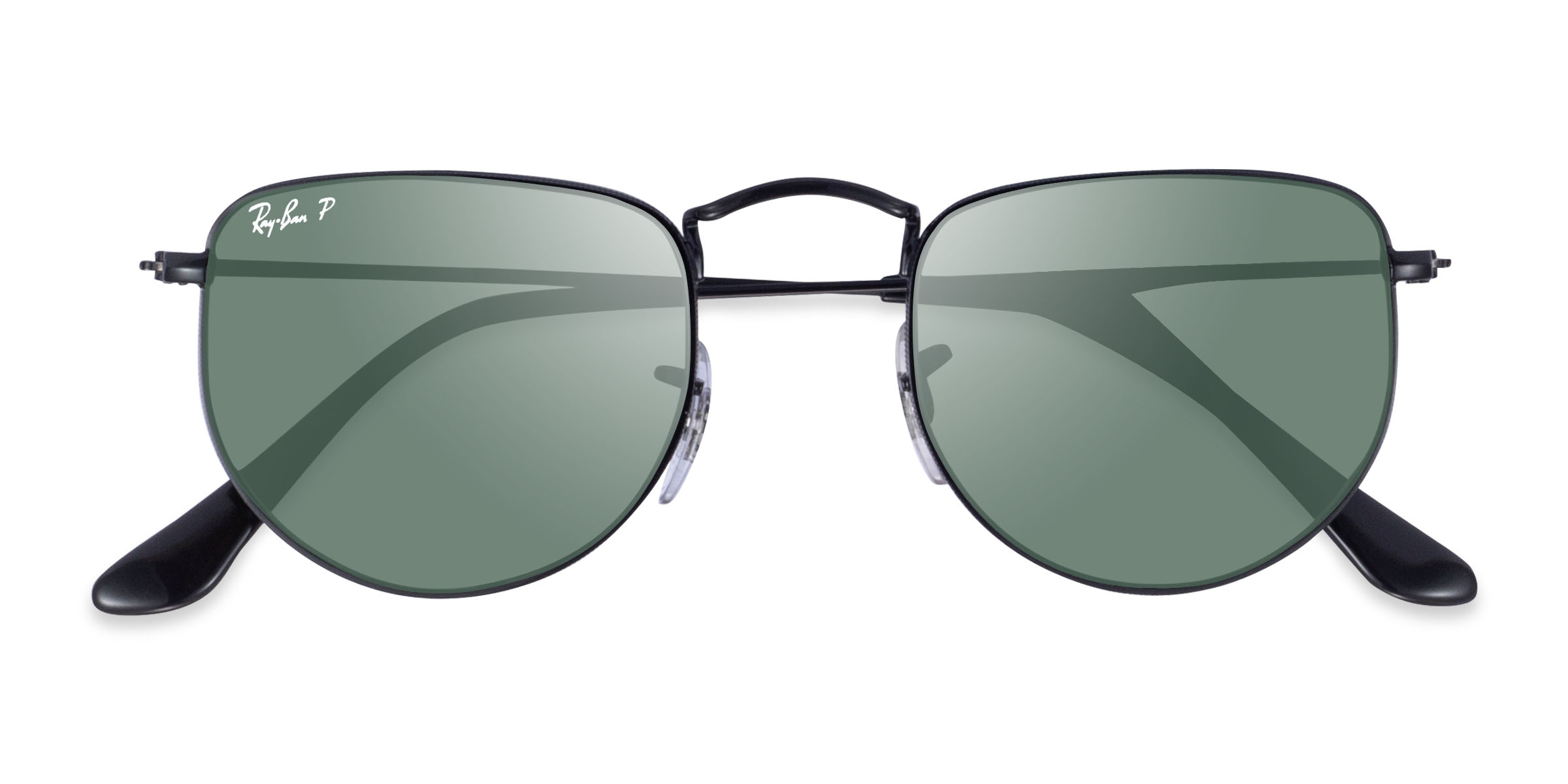 Shiny Black Ray-Ban RB3958 Elon -  Metal Sunglasses
