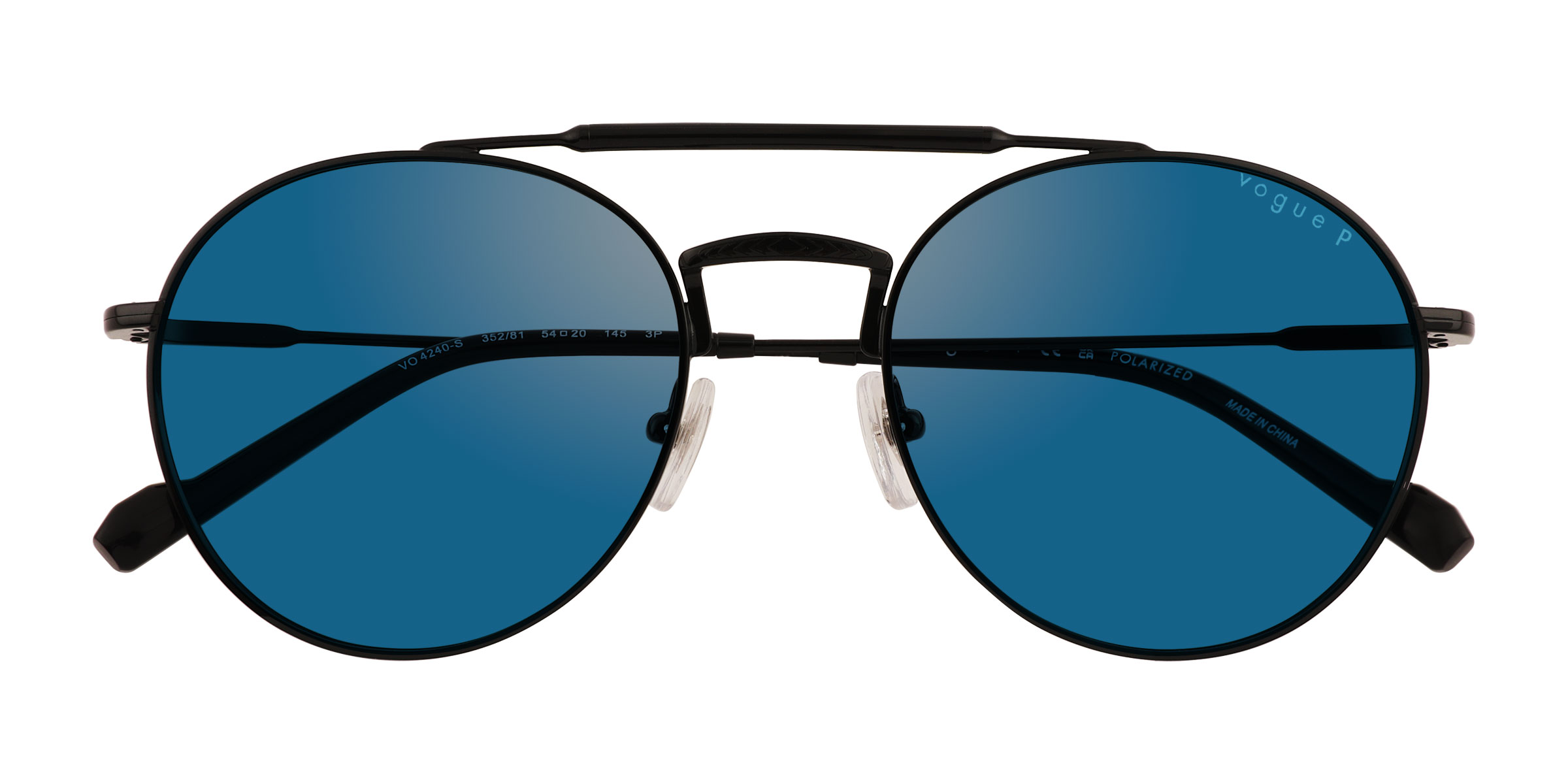 Matte Black Vogue Eyewear VO4240S -  Metal Sunglasses