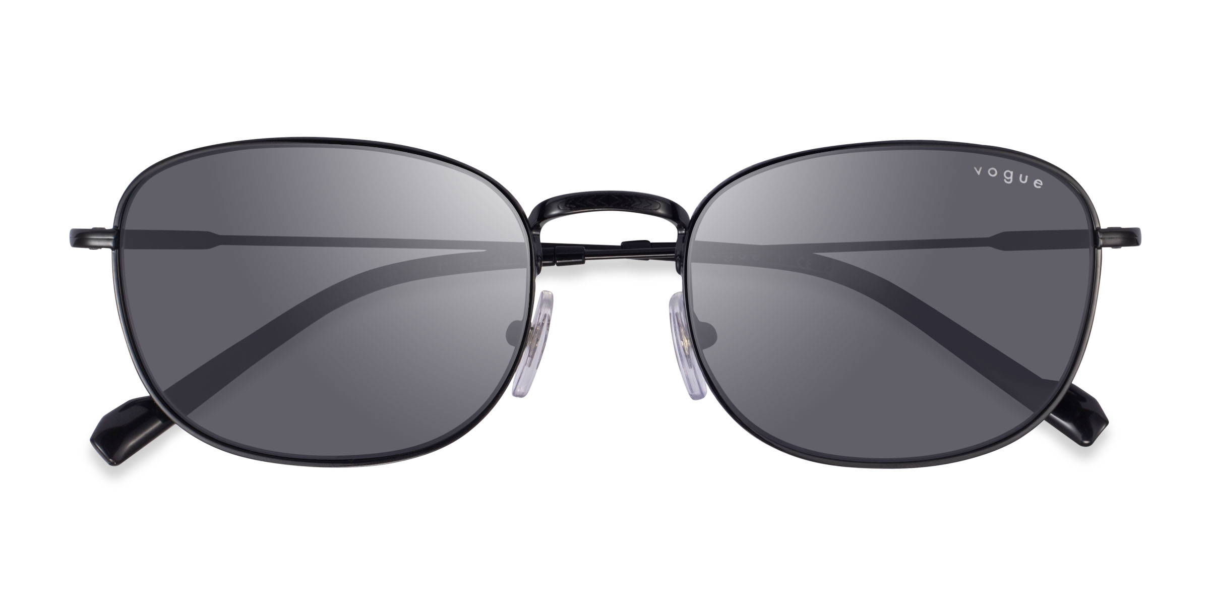 Shiny Black Vogue Eyewear VO4276S -  Metal Sunglasses