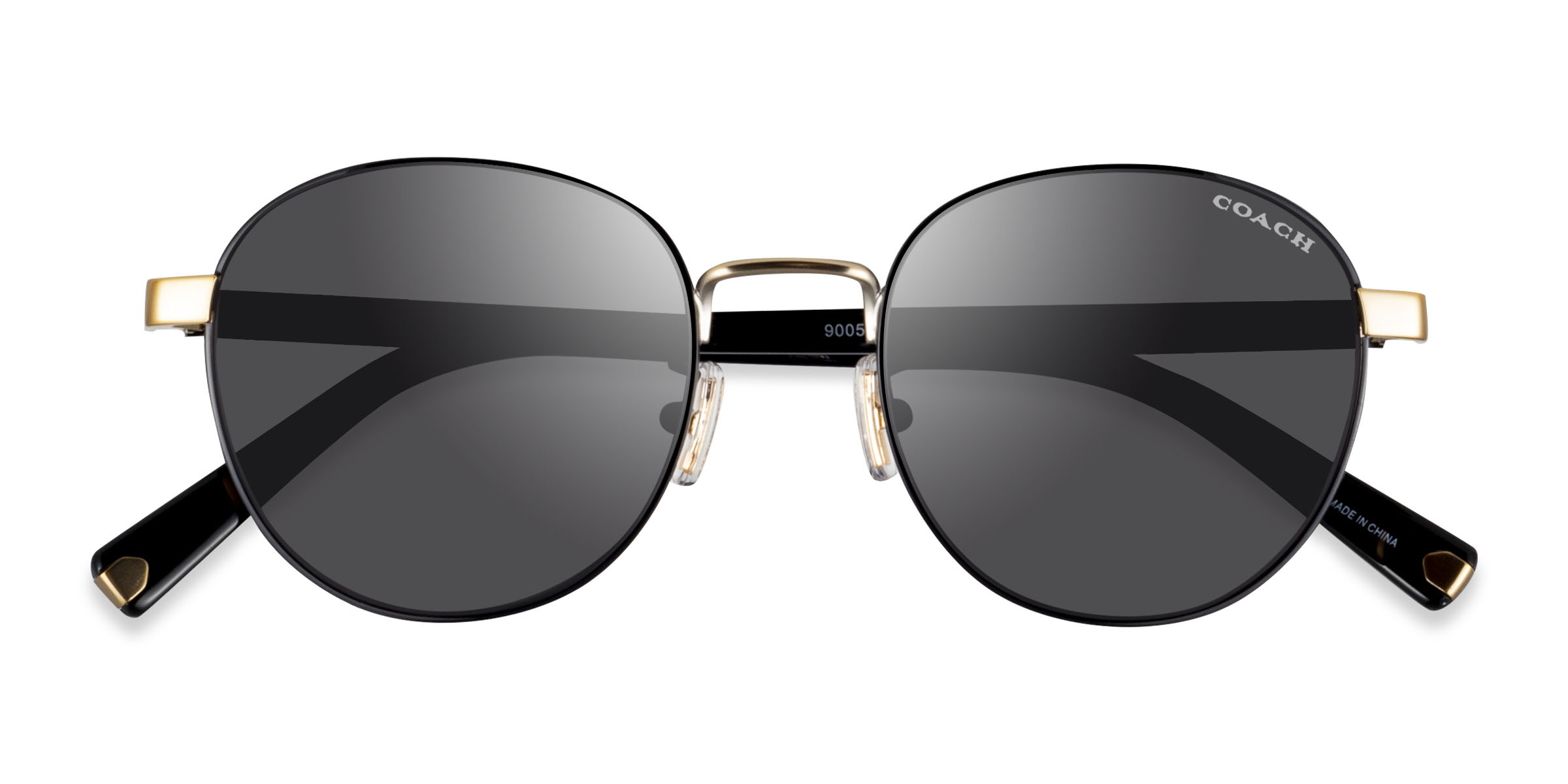 Black Gold Coach HC7131 C6195 -  Metal Sunglasses