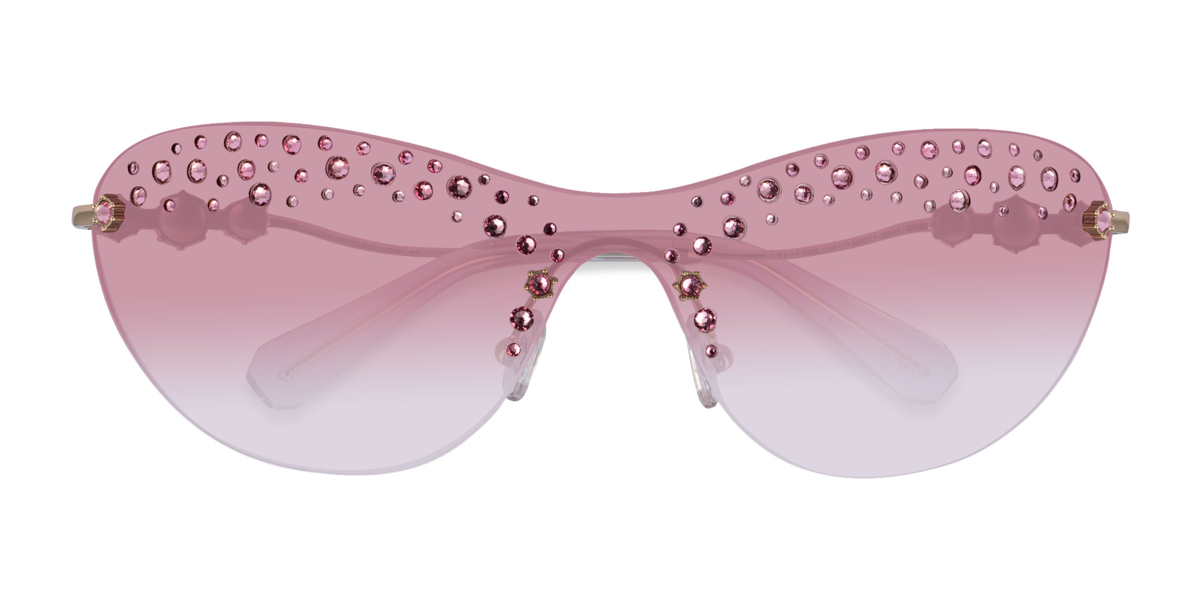 Pale Gold Swarovski SK7023 -  Metal Sunglasses