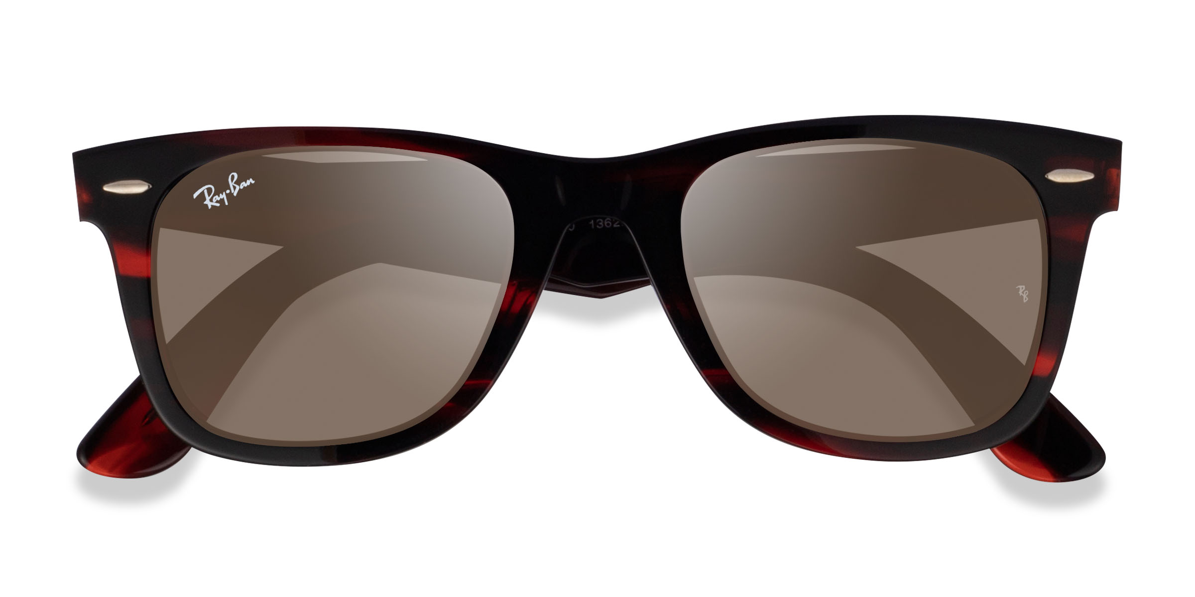 Striped Red Ray-Ban Wayfarer Change -  Acetate Sunglasses