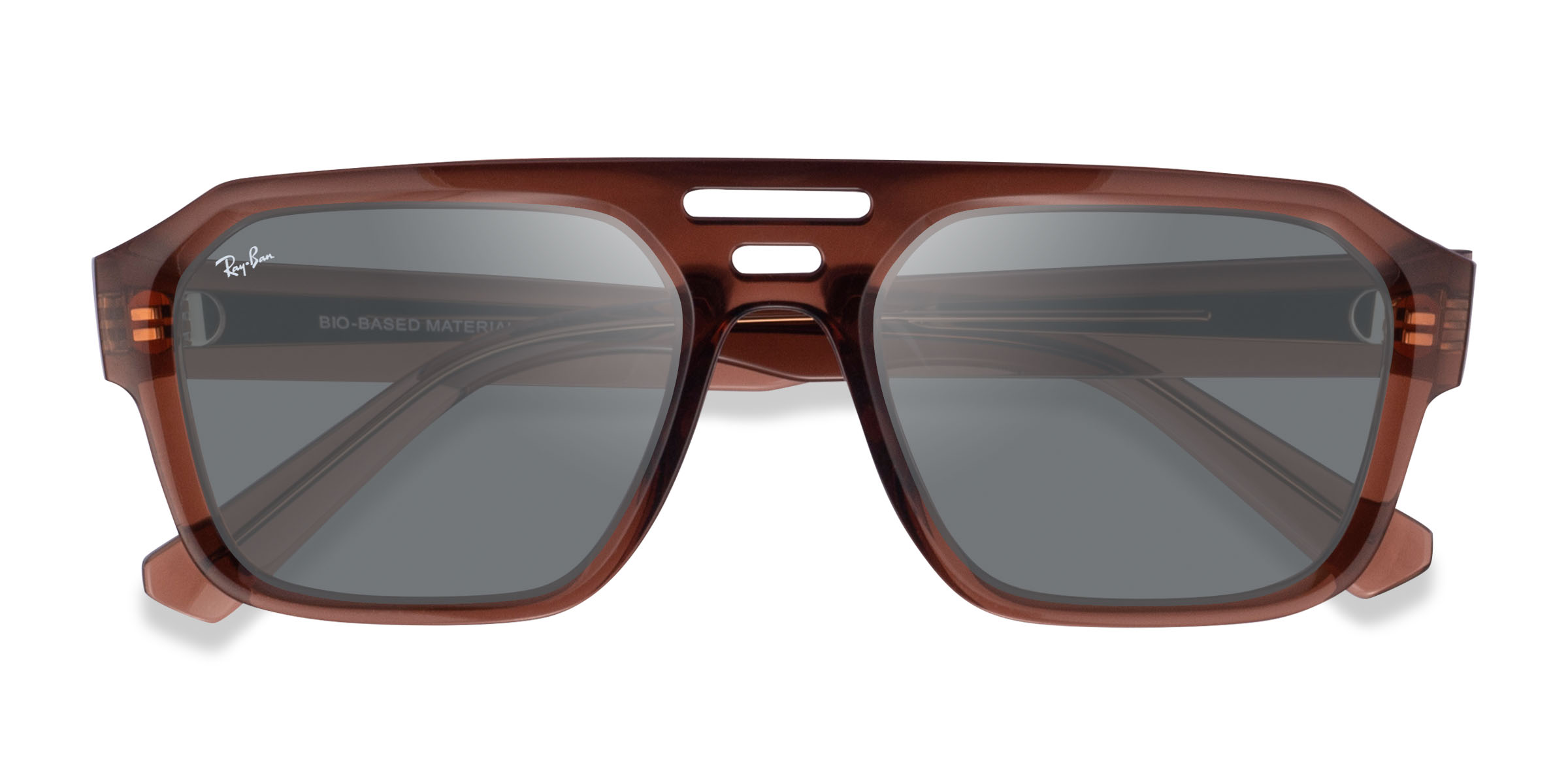 Transparent Brown Ray-Ban RB4397 Corrigan -  Eco-friendly Sunglasses