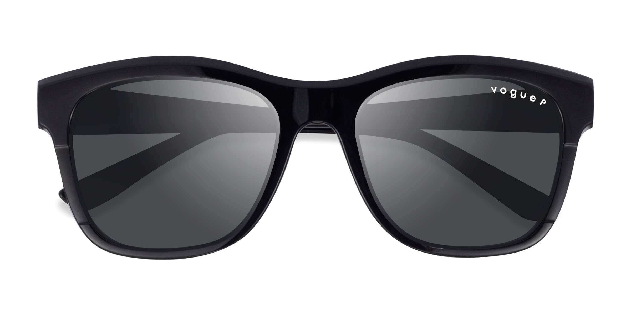 Shiny Black Vogue Eyewear VO5557S -  Plastic Sunglasses