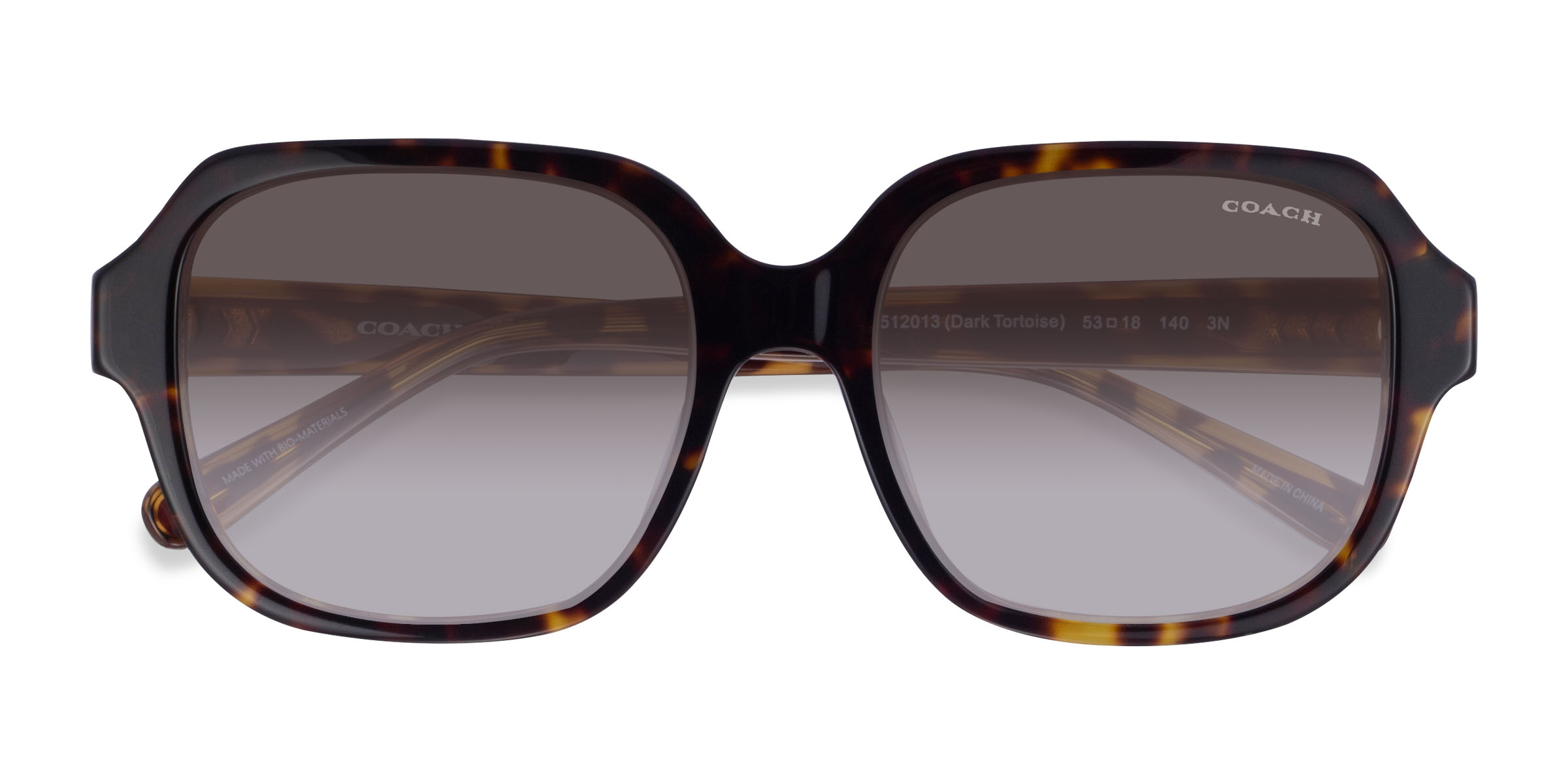 Dark Tortoise Coach HC8335U C7989 -  Acetate Sunglasses