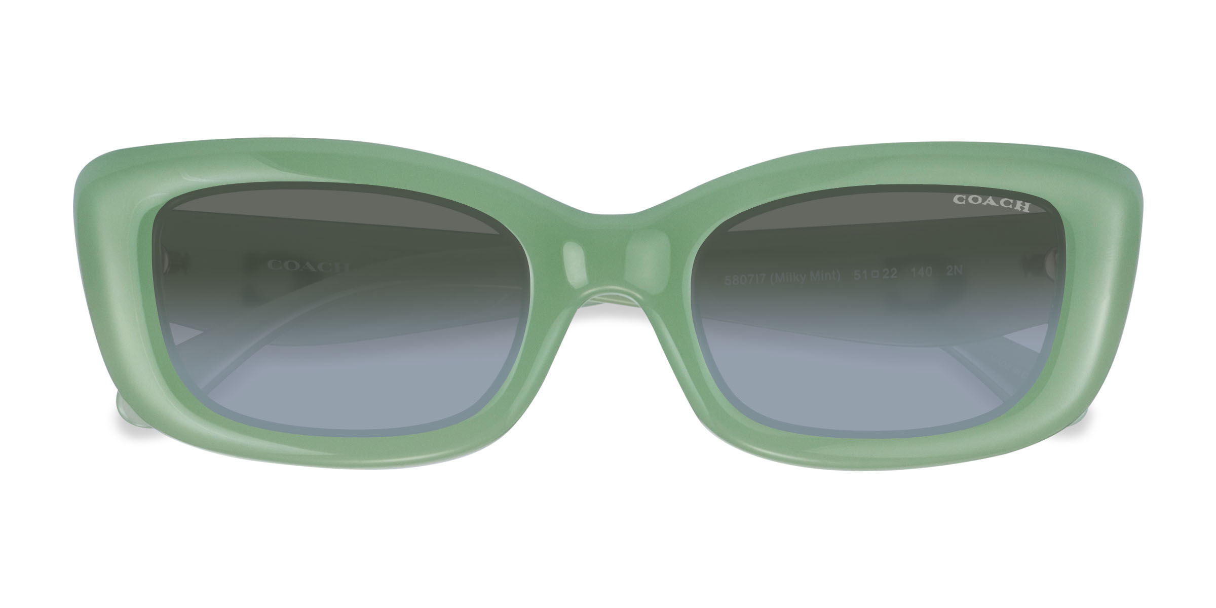 Milky Green Coach HC8390U CR610 -  Plastic Sunglasses