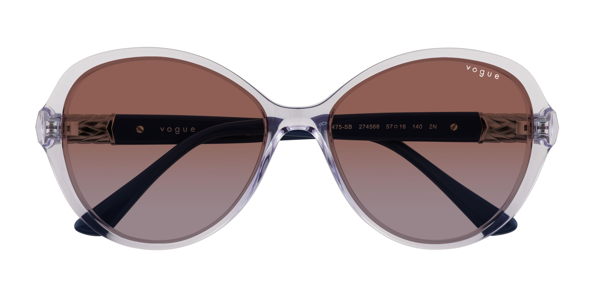 Transparent Purple Vogue Eyewear VO5475SB -  Plastic Sunglasses