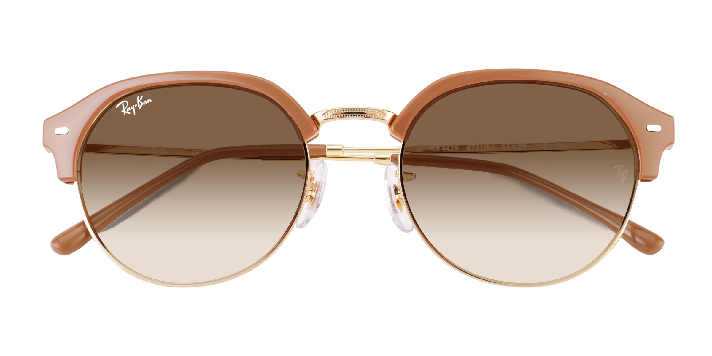 Brown Ray-Ban RB4429 -  Metal Sunglasses