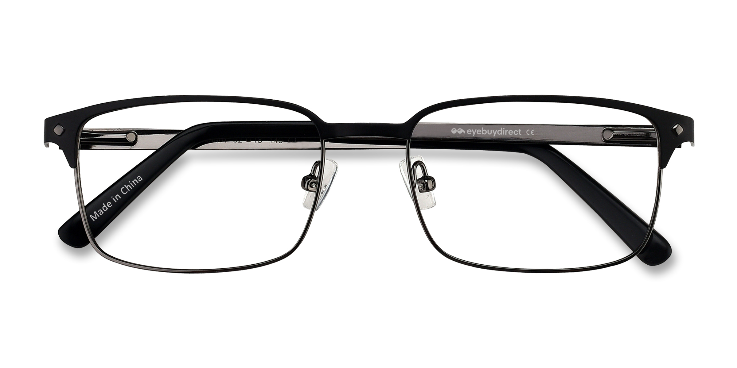 Noir Normandy - Métal Lunettes de vue