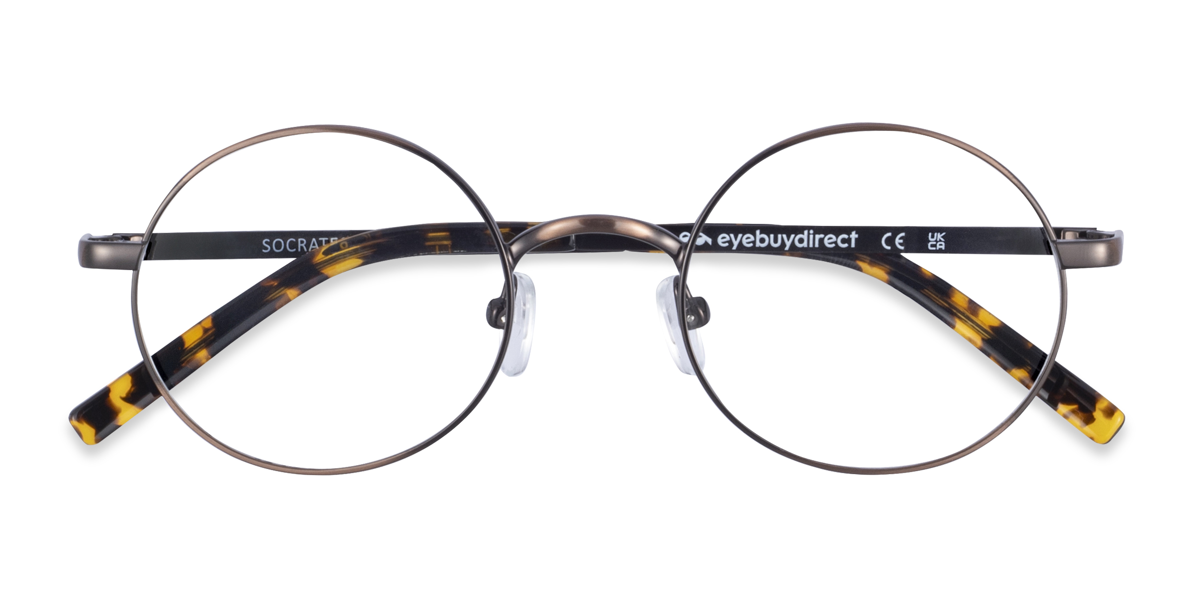 Brown Tortoise Socrates -  Métal Lunettes de vue