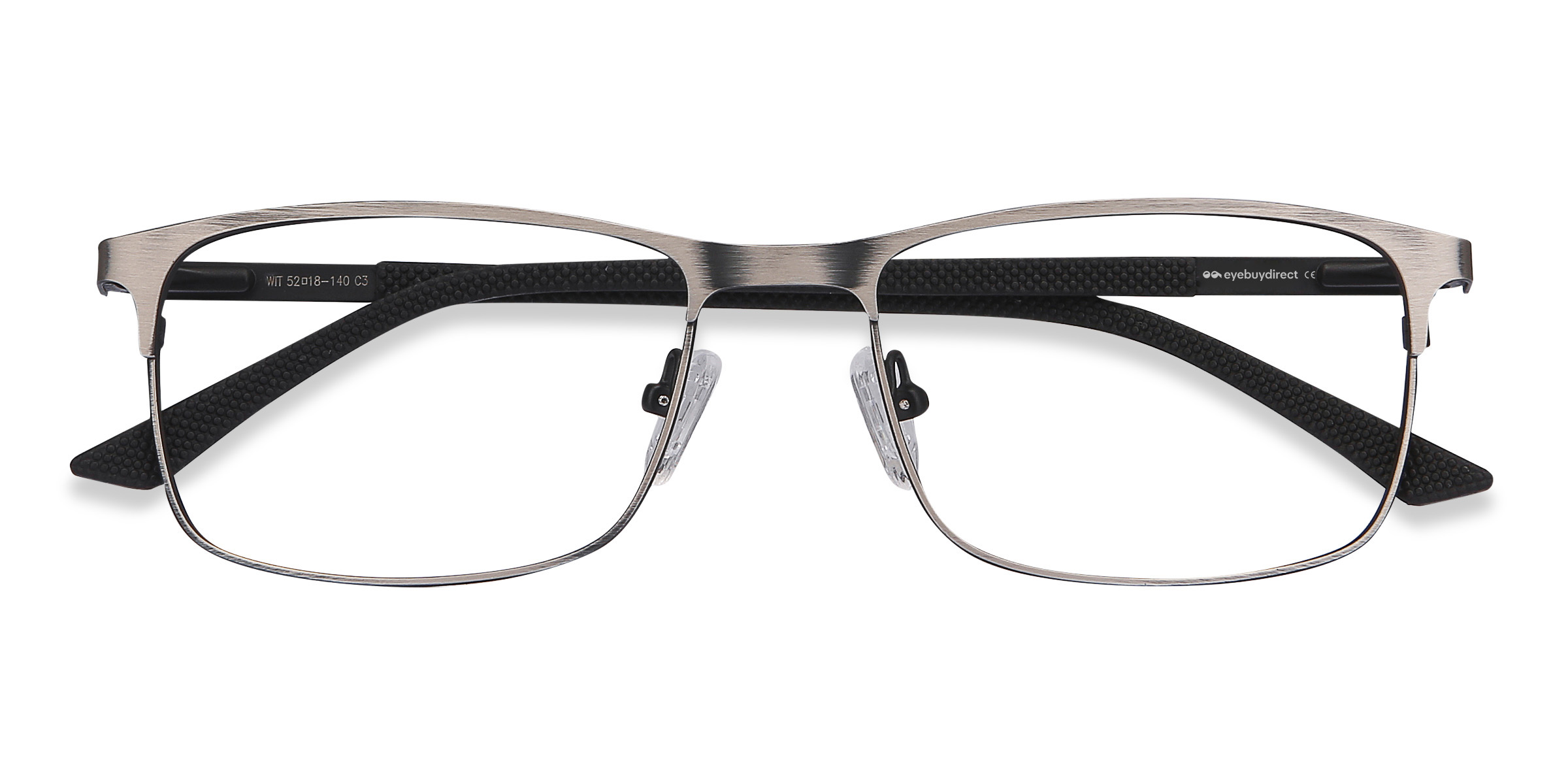 Gunmetal Wit -  Métal Lunettes de vue