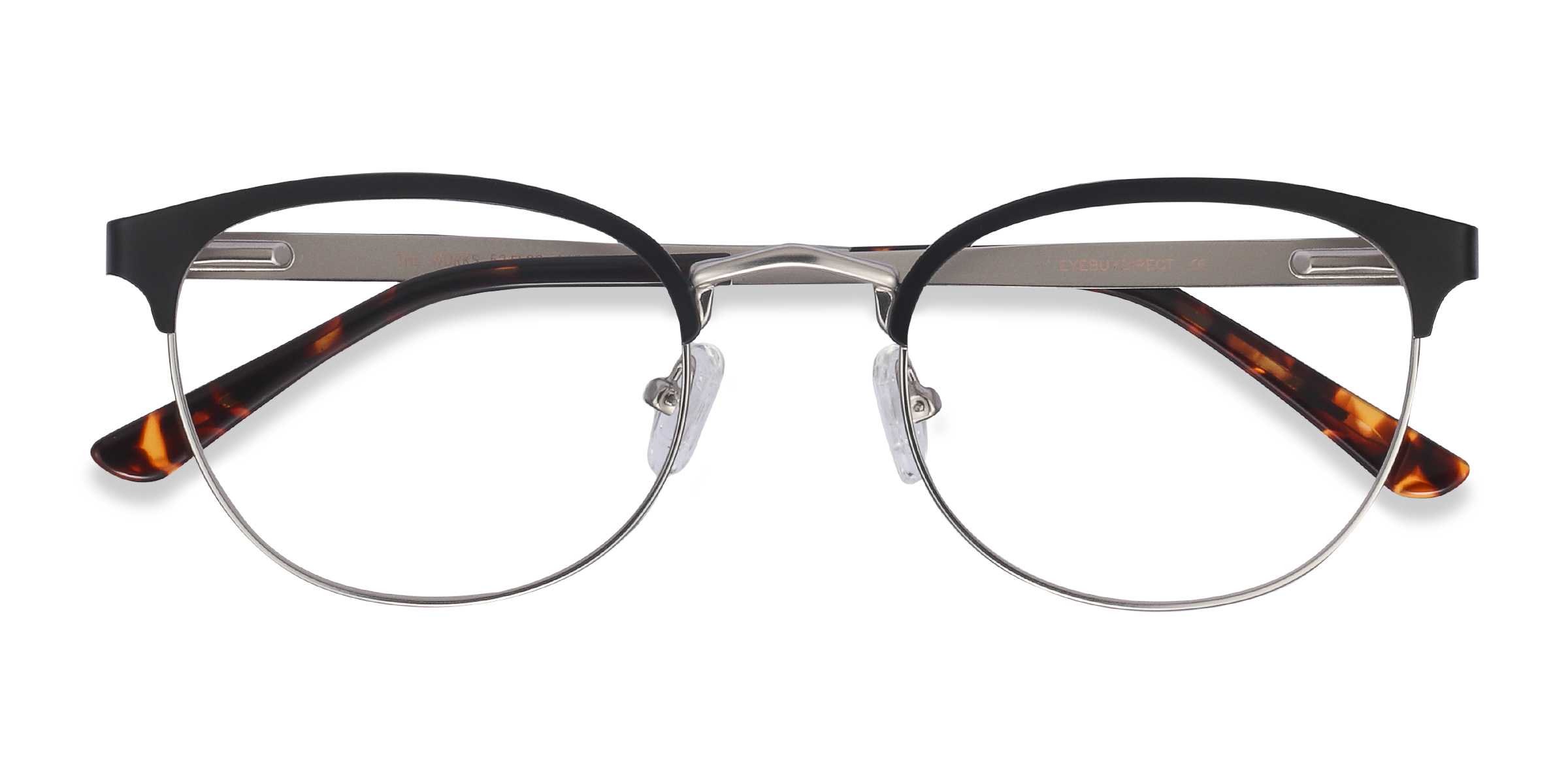 Noir The Works -  Métal Lunettes de vue