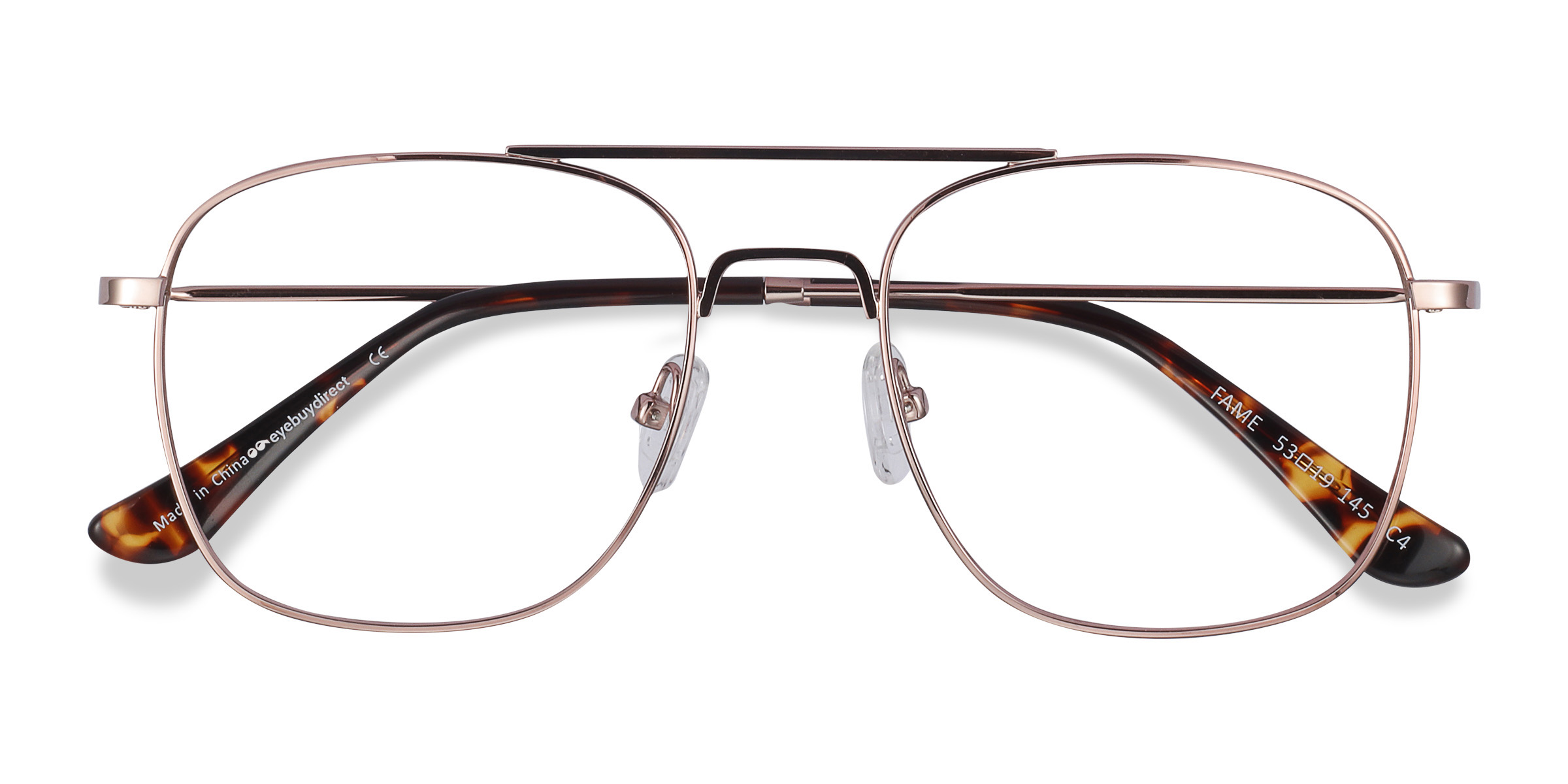 Rose Gold Fame -  Metal Eyeglasses