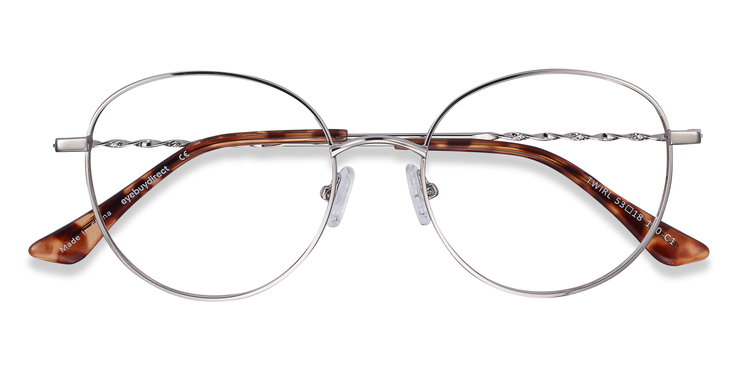 Silver Twirl -  Metal Eyeglasses