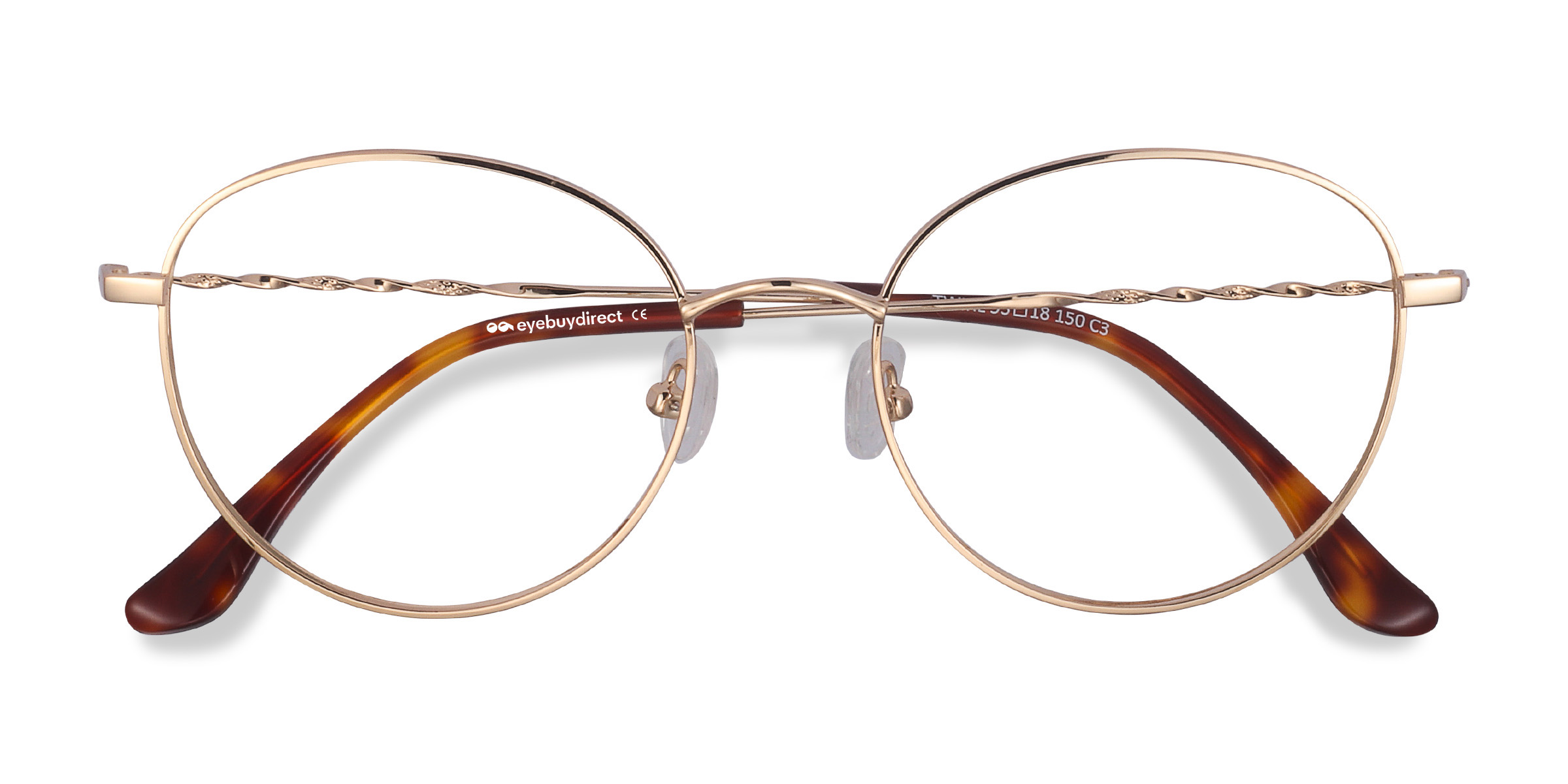 Doré Twirl - Métal Lunettes de vue