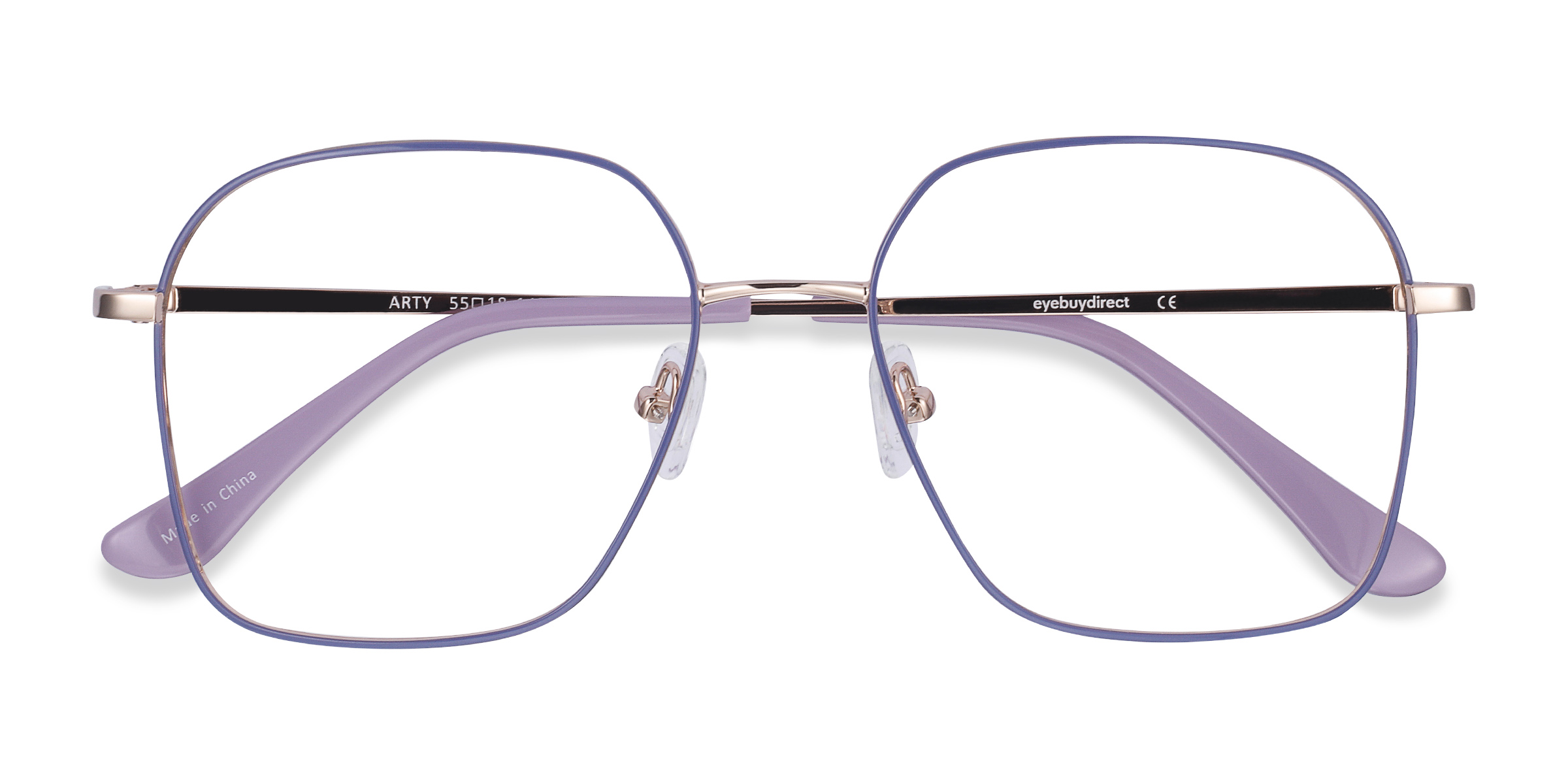 Purple & Gold Arty -  Métal Lunettes de vue