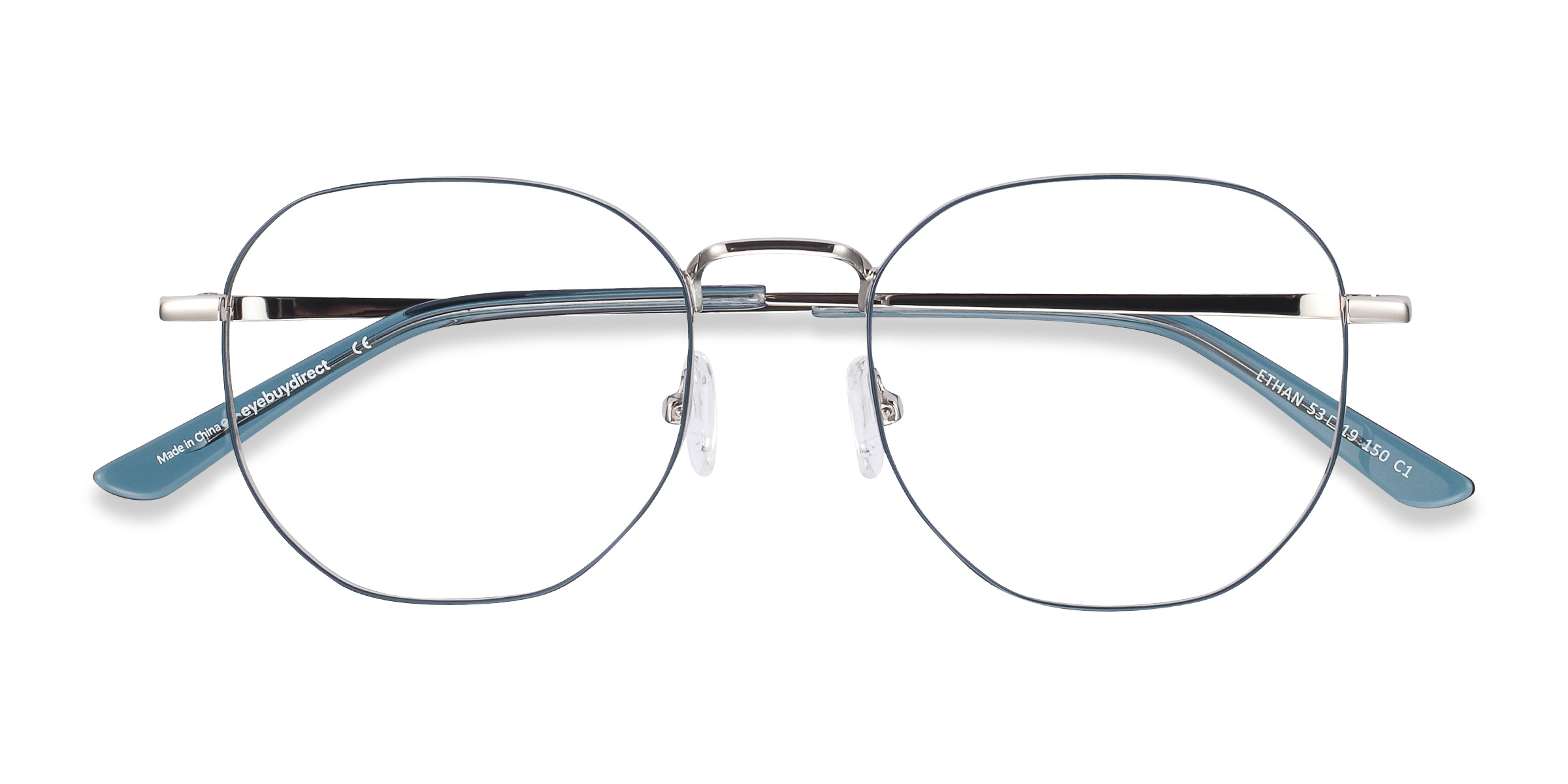 Navy & Silver Ethan -  Métal Lunettes de vue