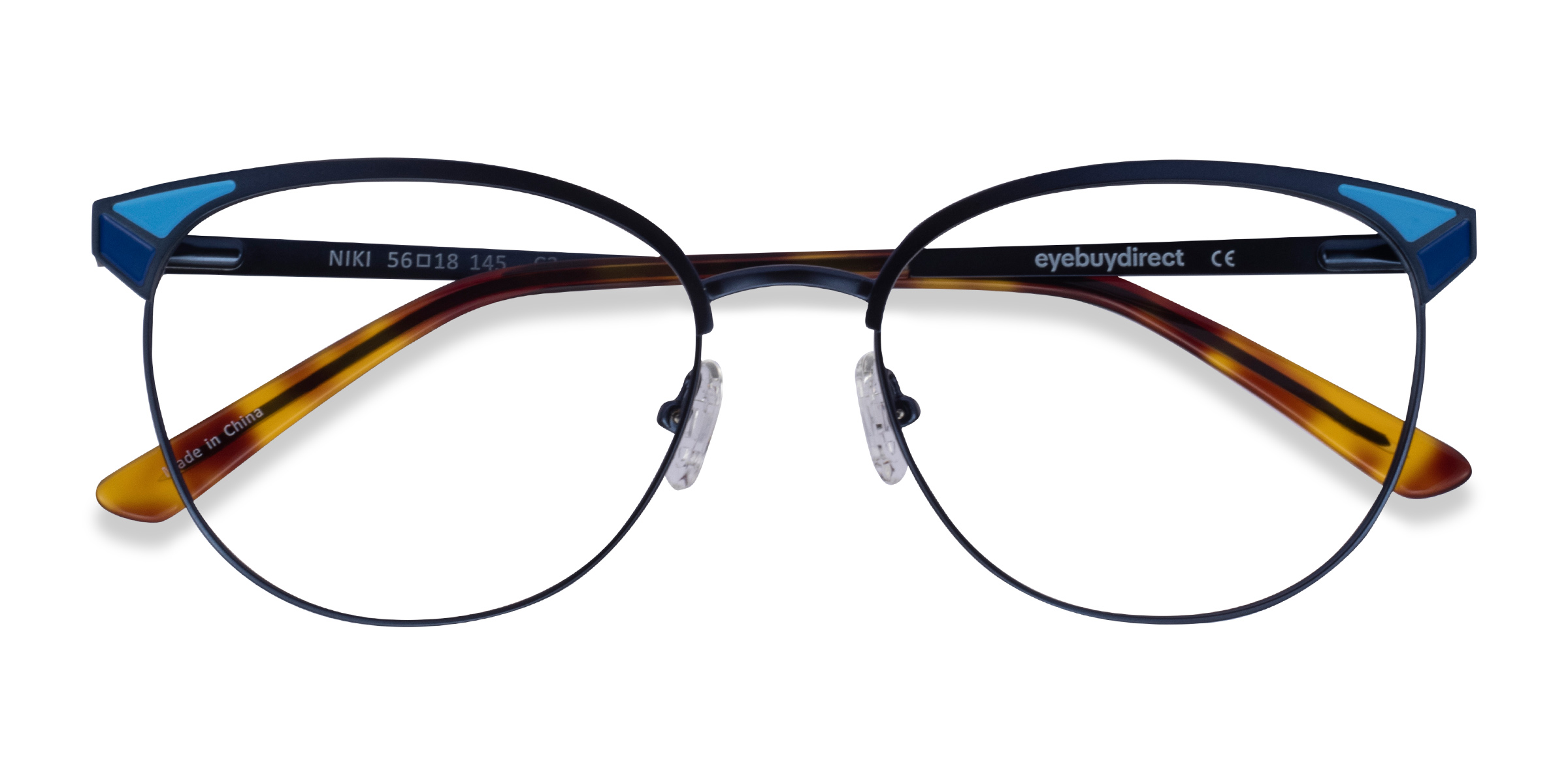 Bleu Niki - Métal Lunettes de vue