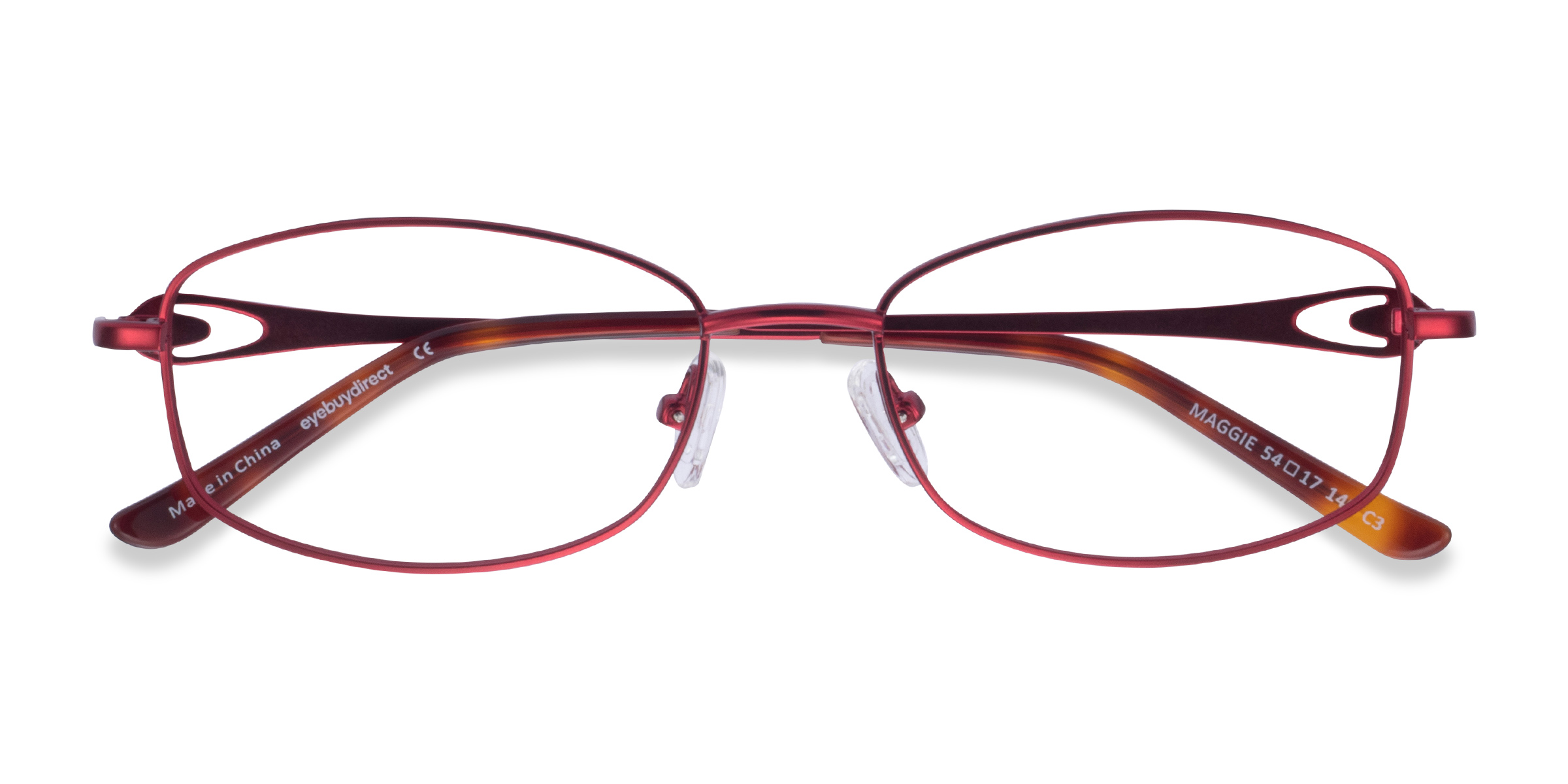 Burgundy Maggie -  Metal Eyeglasses