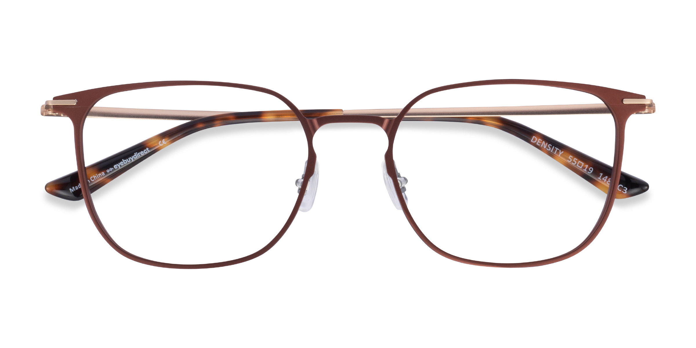 Brown & Gold Density -  Aluminium-alloy Lunettes de vue