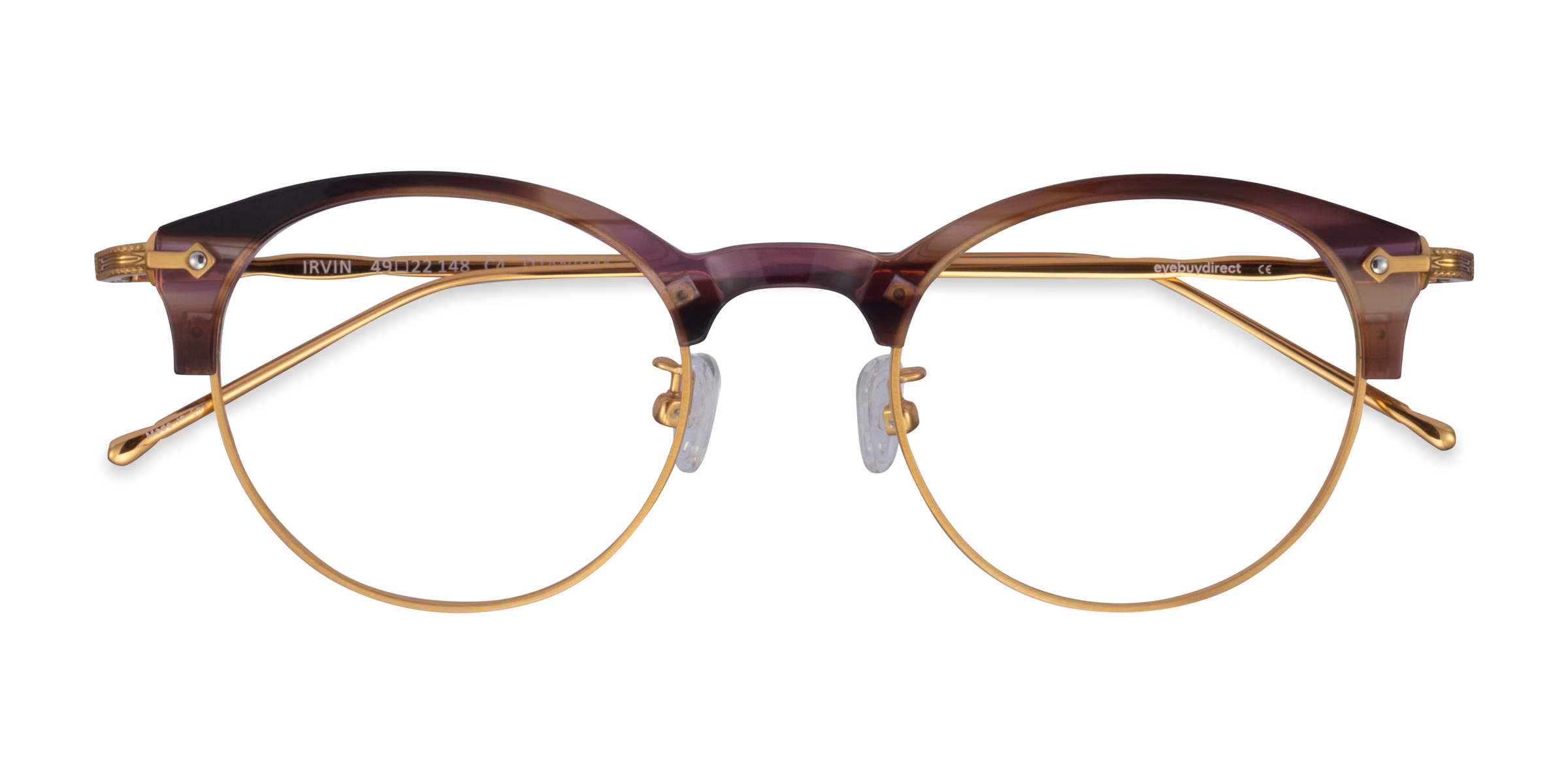 Floral Stirped Irvin -  Acetate-metal Lunettes de vue