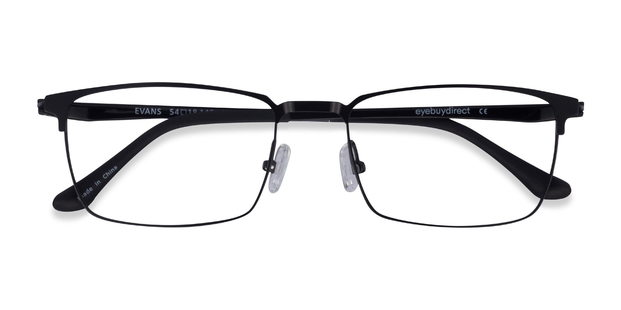 Noir Evans -  Plastic-metal Lunettes de vue