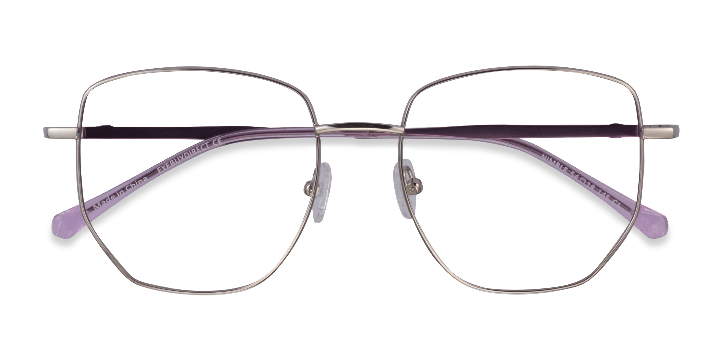 Silver & Purple Nimble -  Métal Lunettes de vue