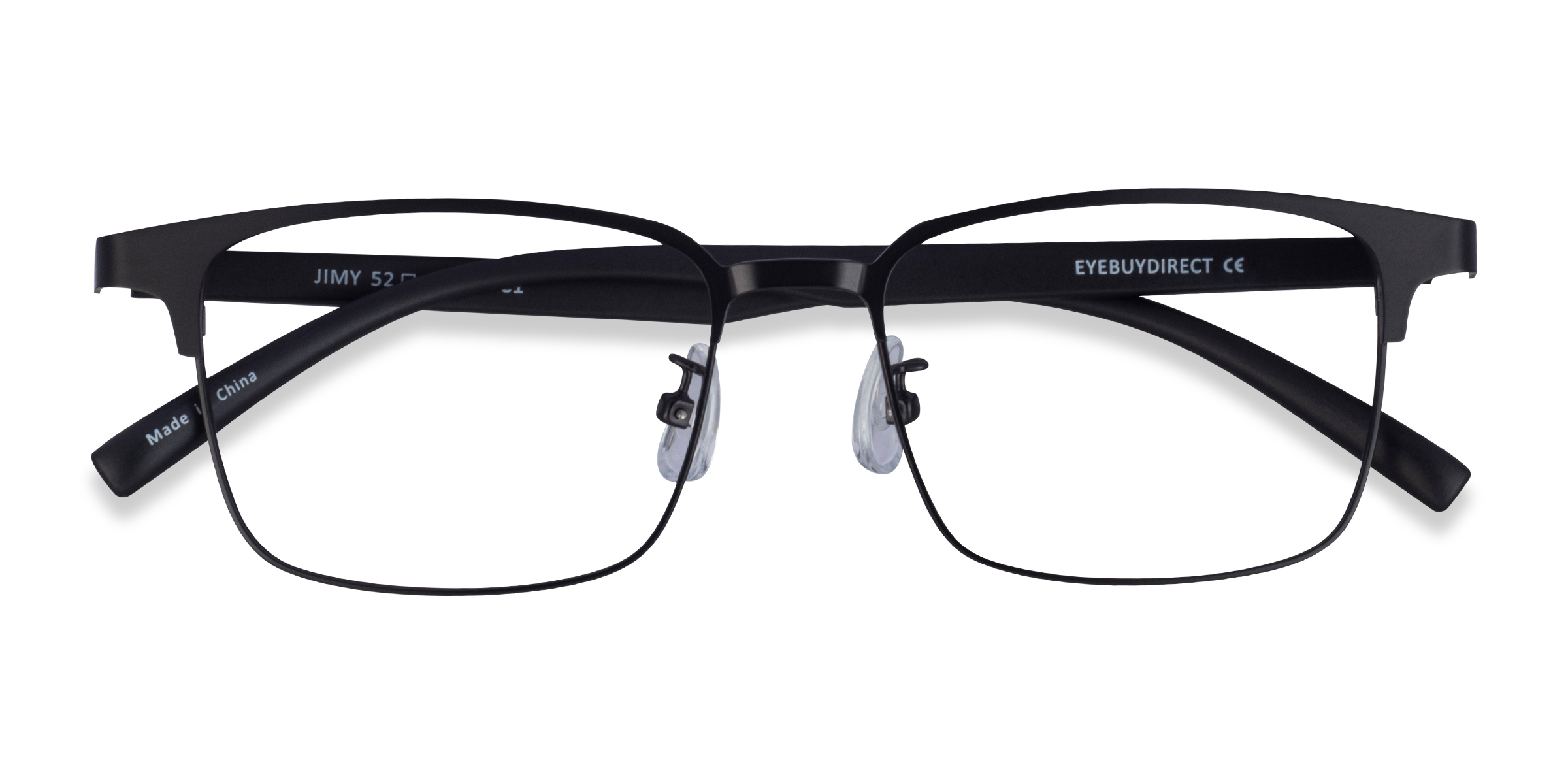 Matte Black Jimy -  Métal Lunettes de vue