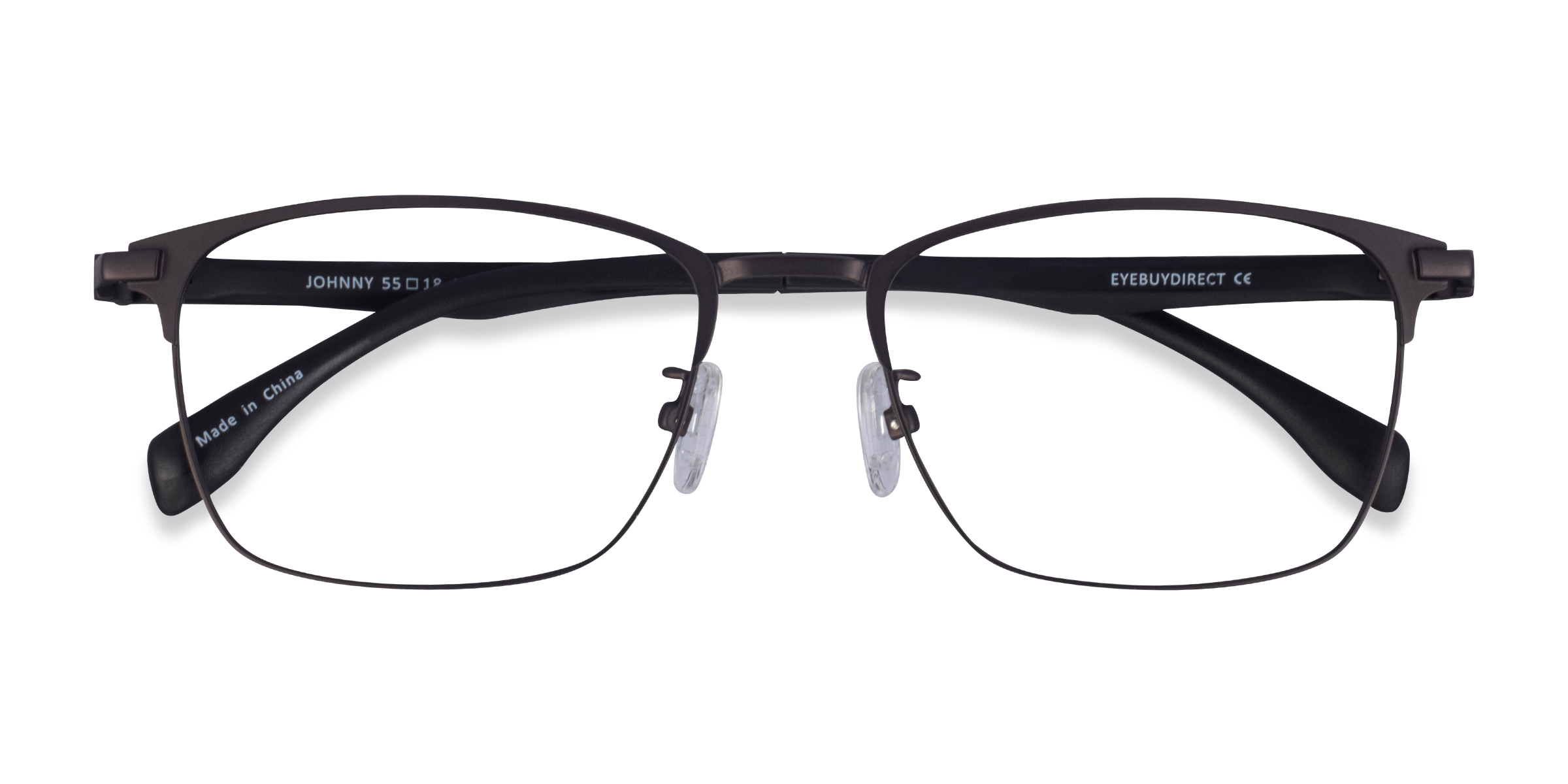 Matte Gunmetal Black Johnny -  Métal Lunettes de vue