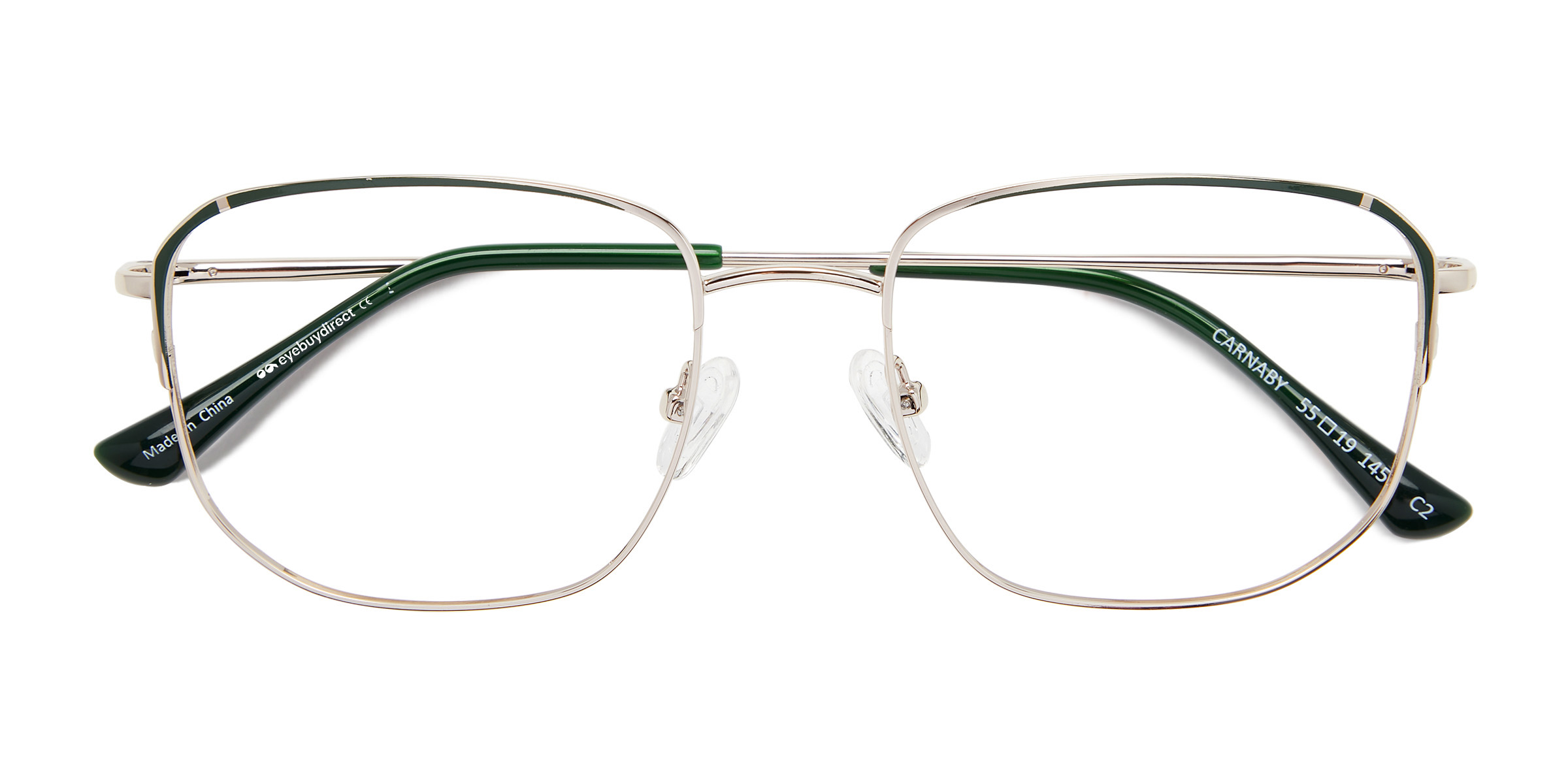 Gold Dark Green Carnaby - Métal Lunettes de vue
