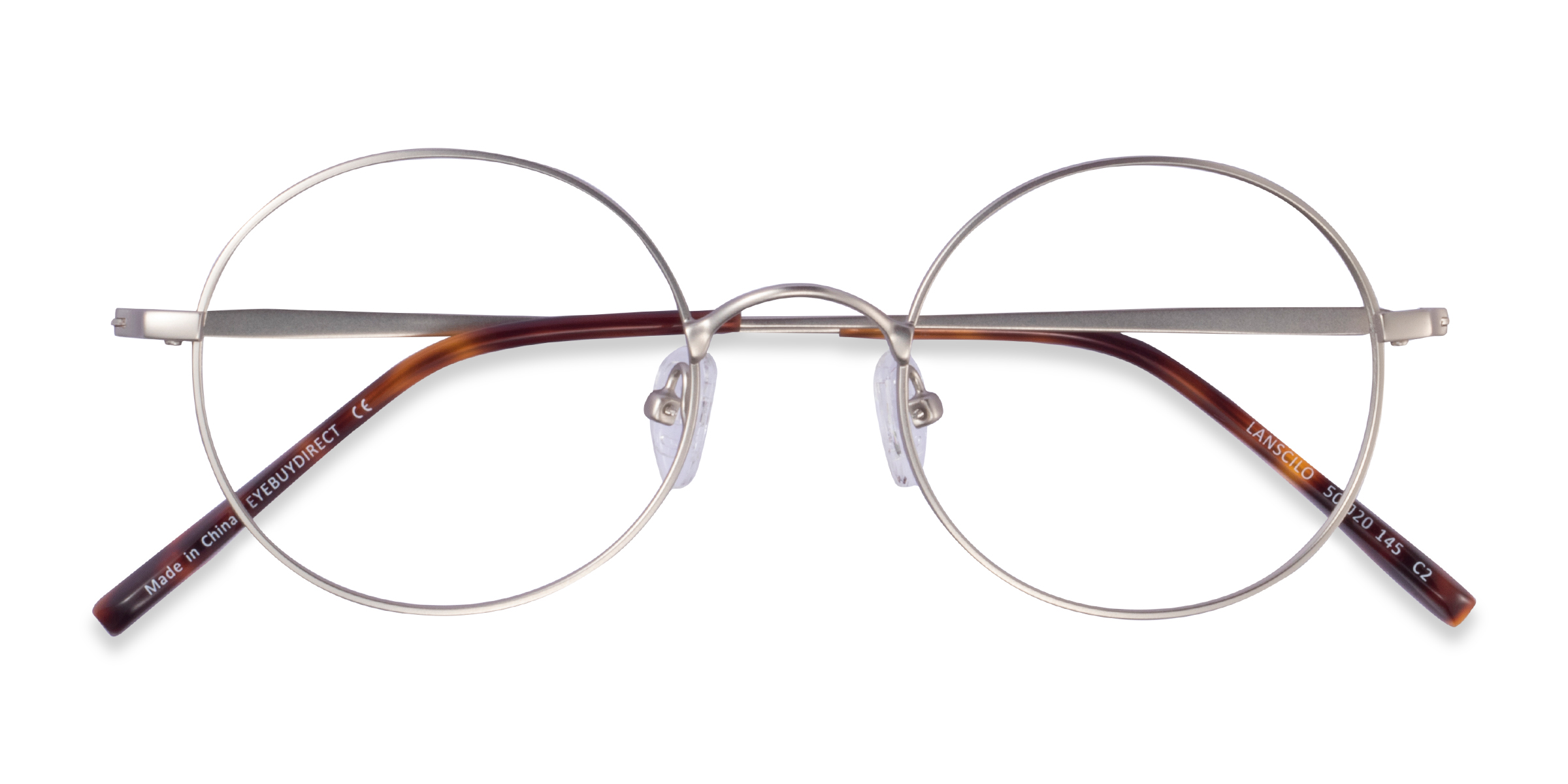 Matte Silver Lanscilo -  Métal Lunettes de vue