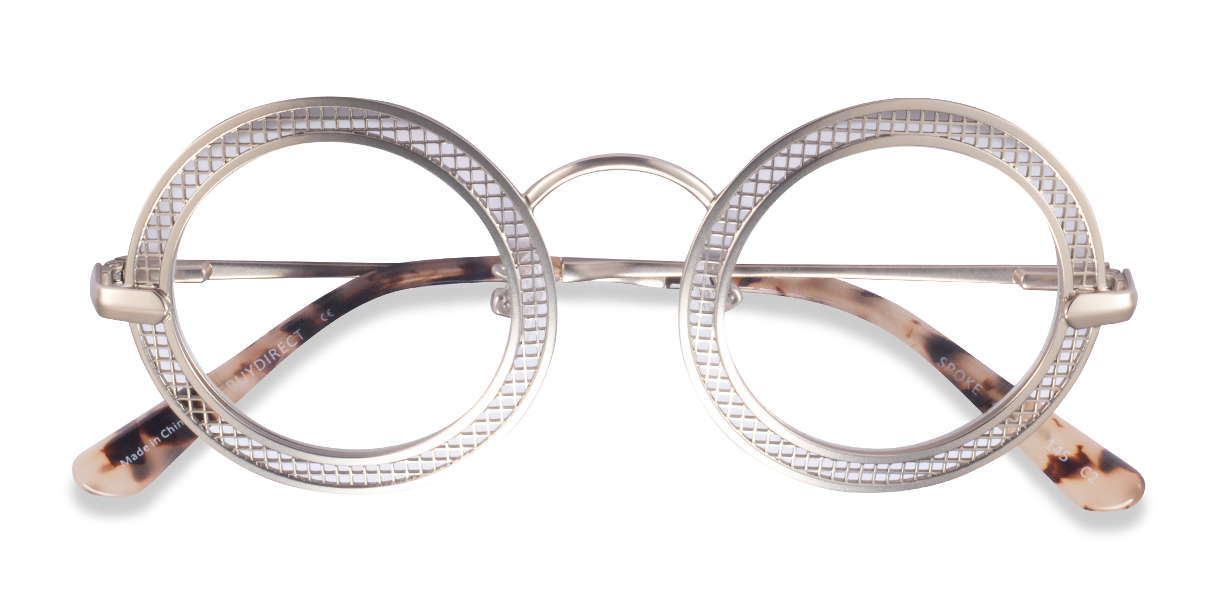 Matte Gold Spoke -  Métal Lunettes de vue