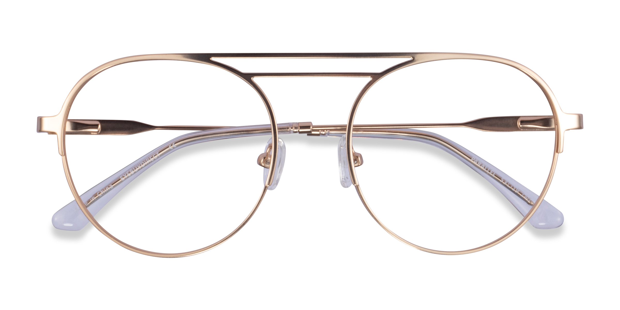 Matte Gold Parallel -  Métal Lunettes de vue