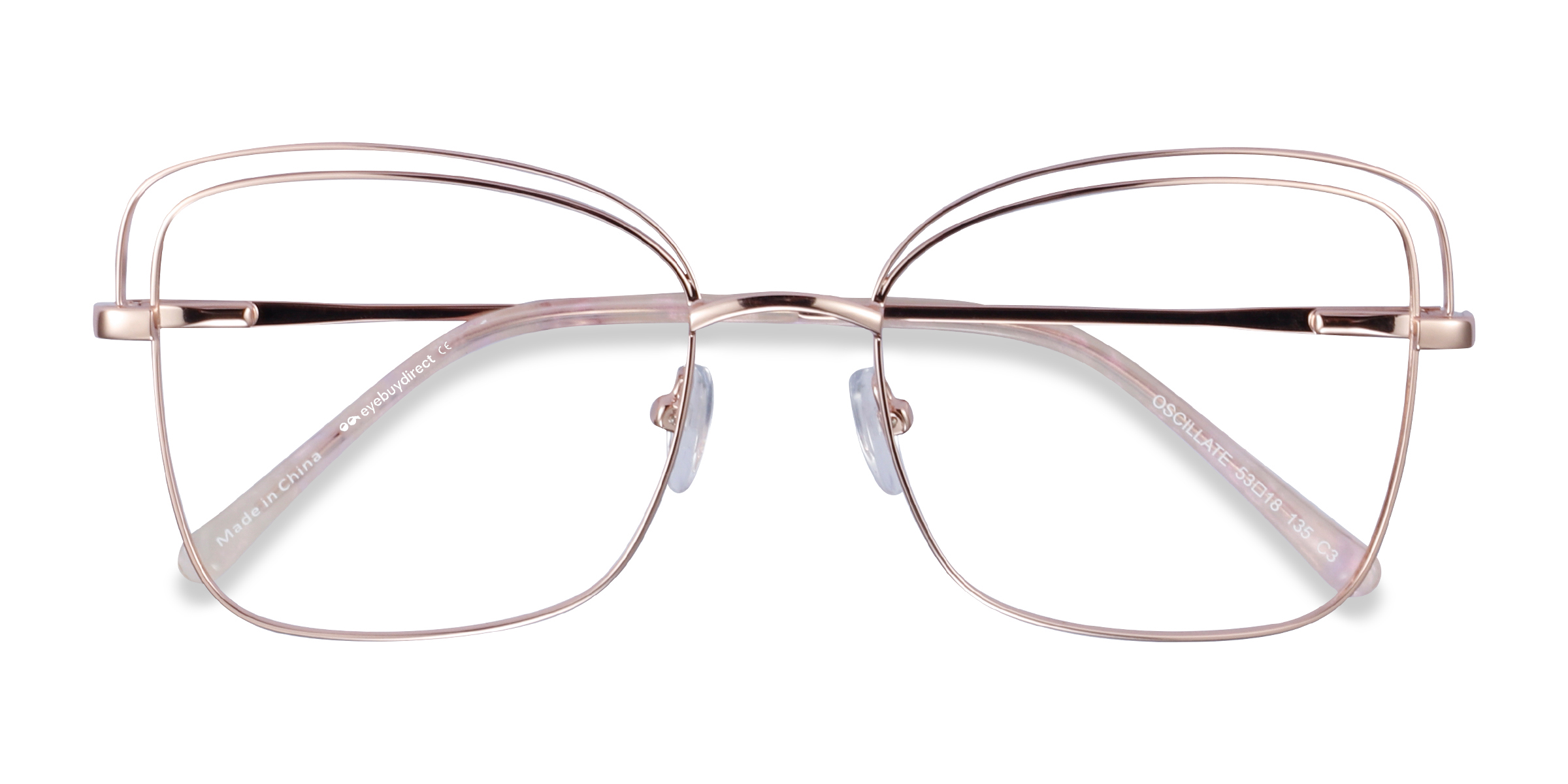 Or rose Oscillate -  Métal Lunettes de vue