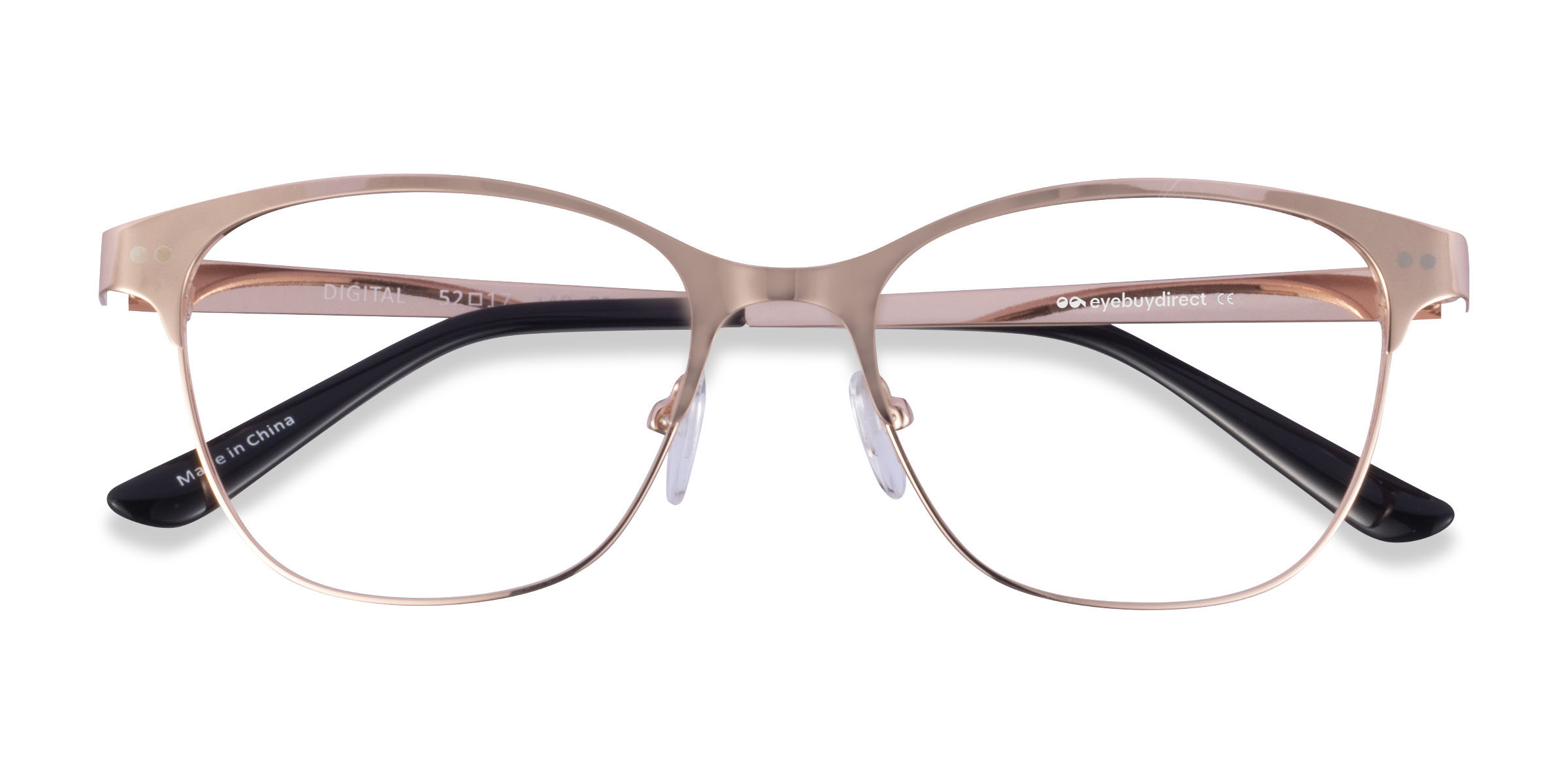 Rose Gold Digital -  Metal Eyeglasses