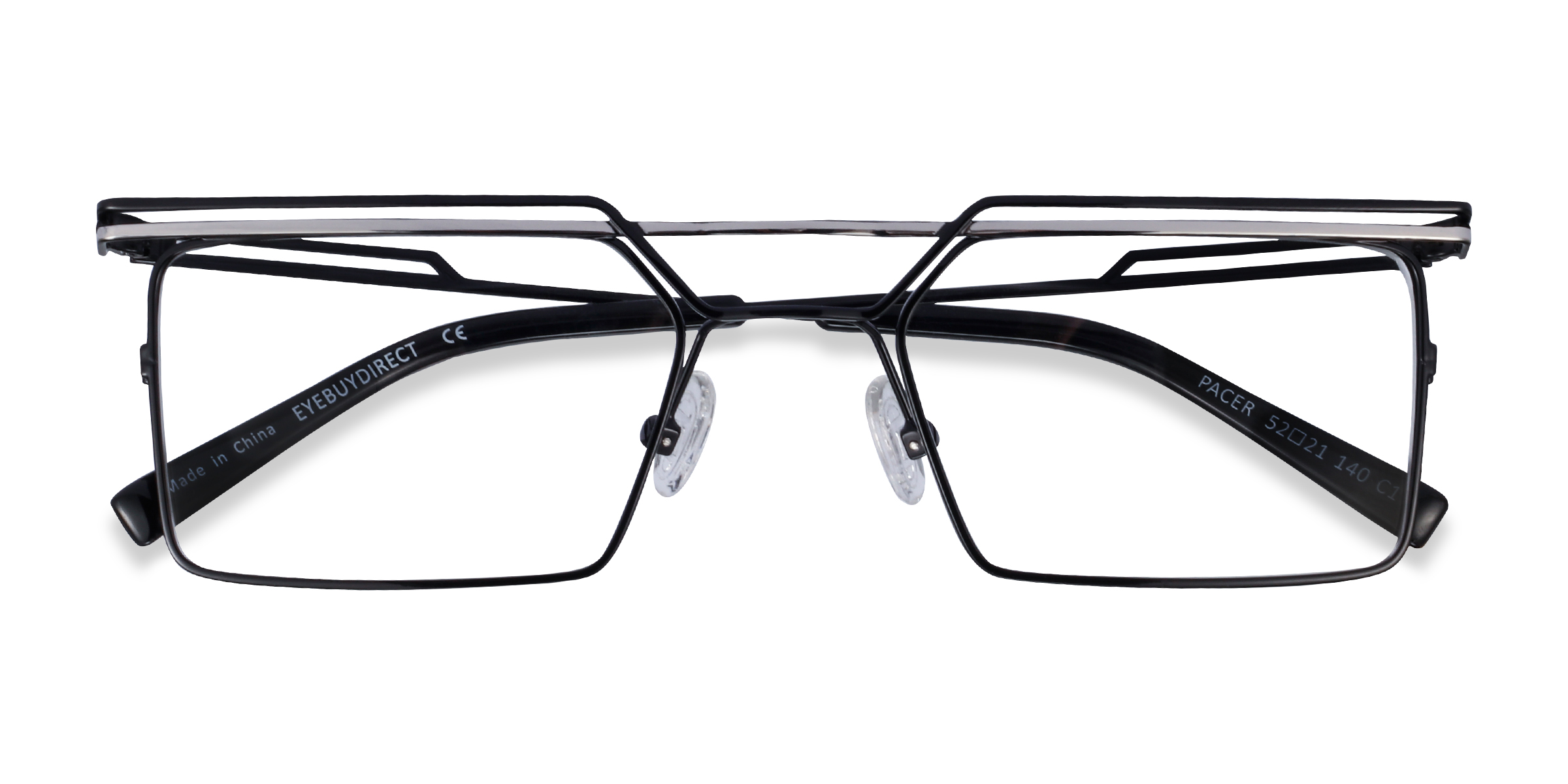 Black Silver Pacer -  Métal Lunettes de vue