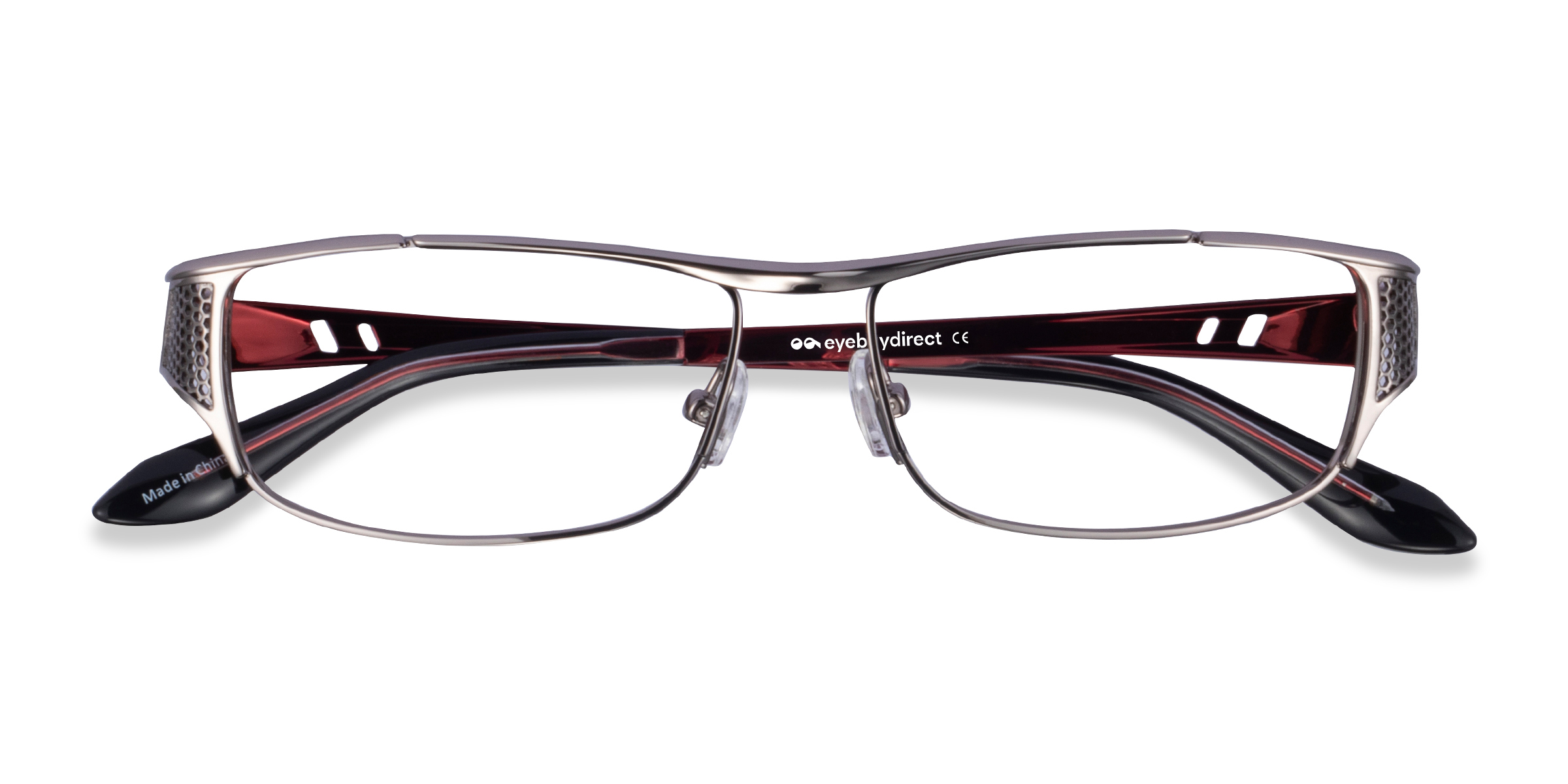 Gunmetal Black Red Pro -  Métal Lunettes de vue