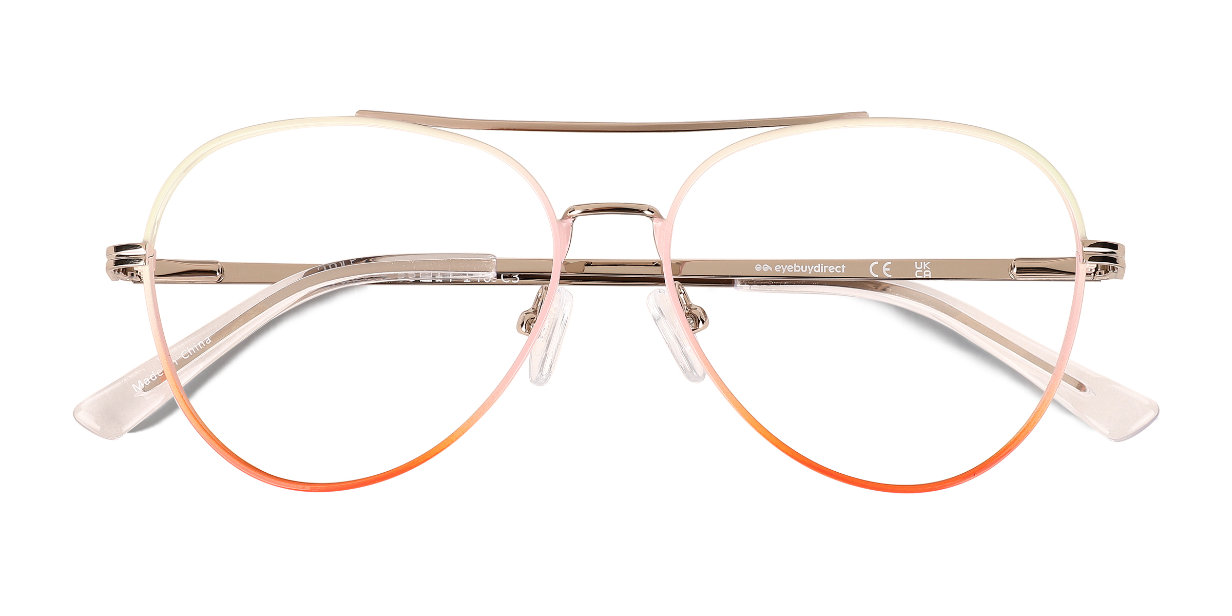 Gradient Orange Sparkle -  Métal Lunettes de vue