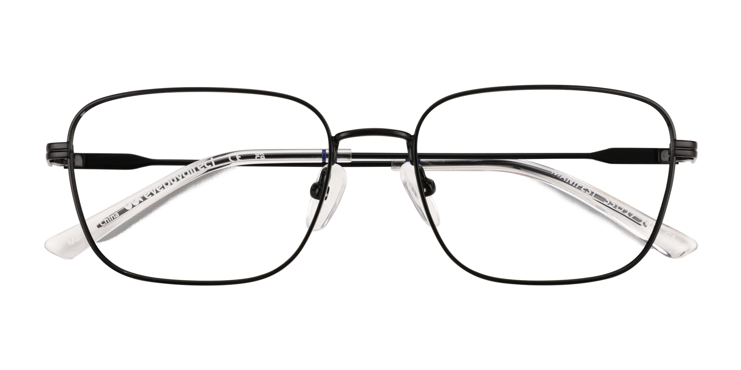 Shiny Black Manifest -  Metal Eyeglasses